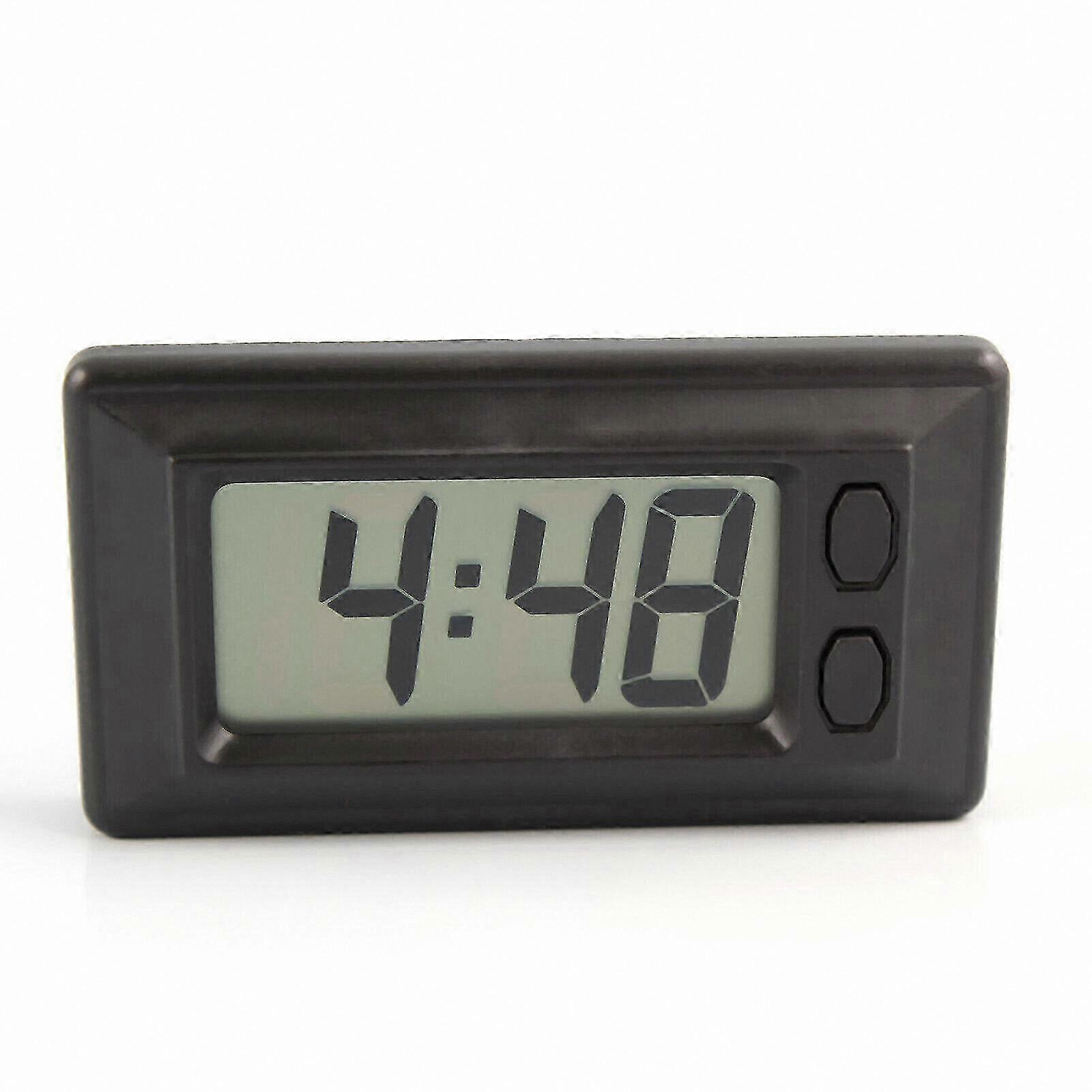 Digital LCD Mini Clock for Vehicle Dashboard with Alarm Function