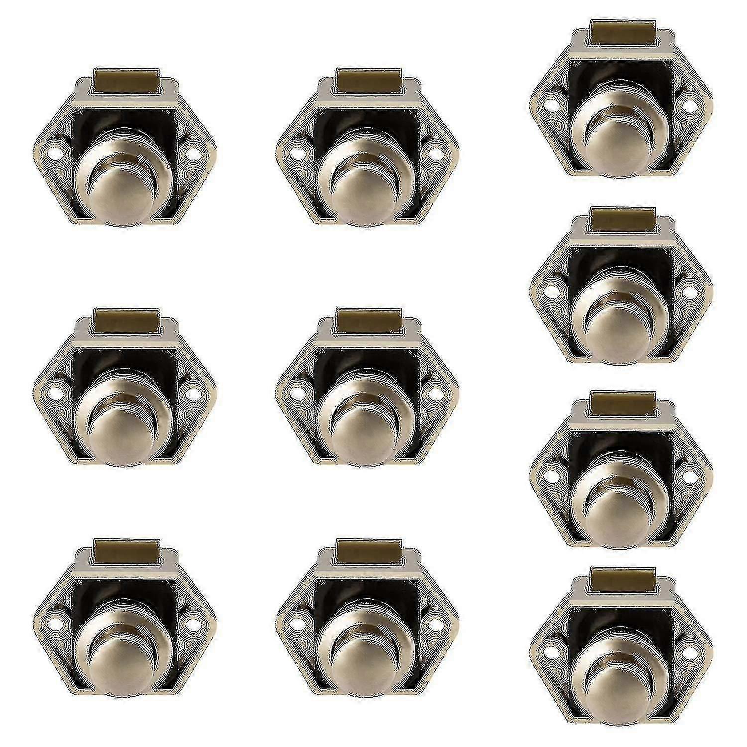2025 Latest Model 10pcs Mini Push Button Drawer Cupboard Door Catch Caravan
