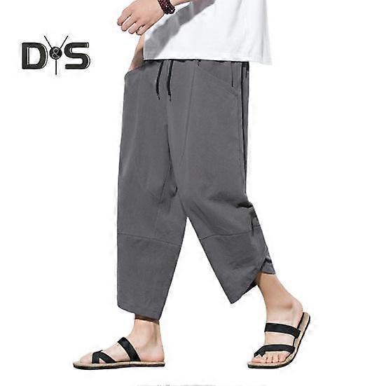 Breathable Men Summer Pants Solid Color Chic Casual Men Summer Trousers