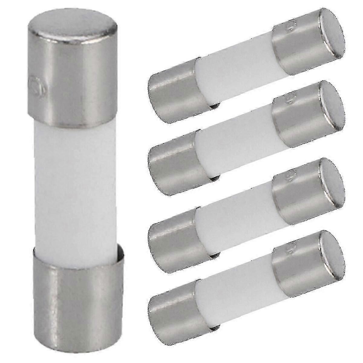 5-pack ceramic fuses 6.3A 250V - Reliable protection for electrical circuits