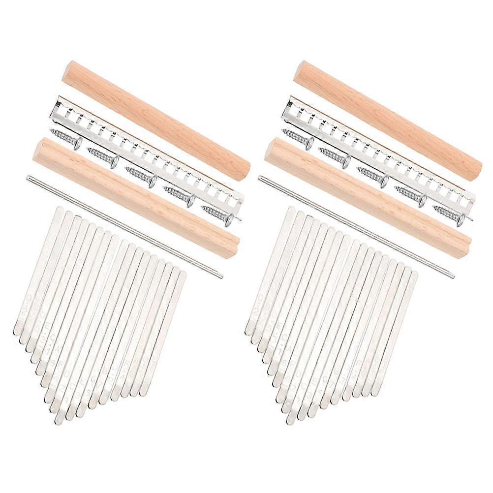 Small Hand Piano DIY Musical Instrument Tuning for Professionals Wood and Metal Materials 2 Sets
