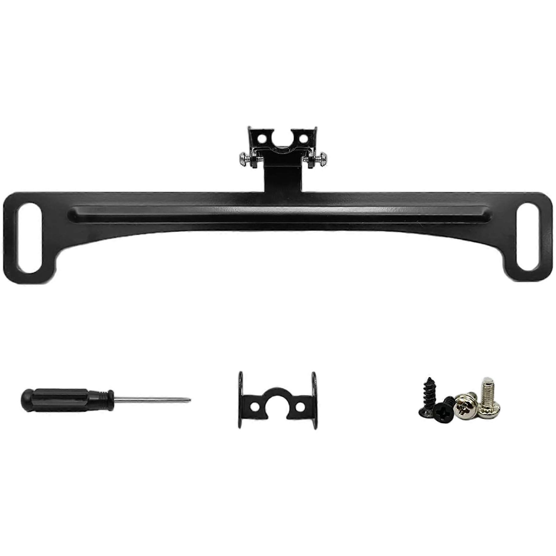 License Plate Holder 7-Inch Stainless Steel Front Mount With Rearview Camera Bracket Includes Screws And Wrench