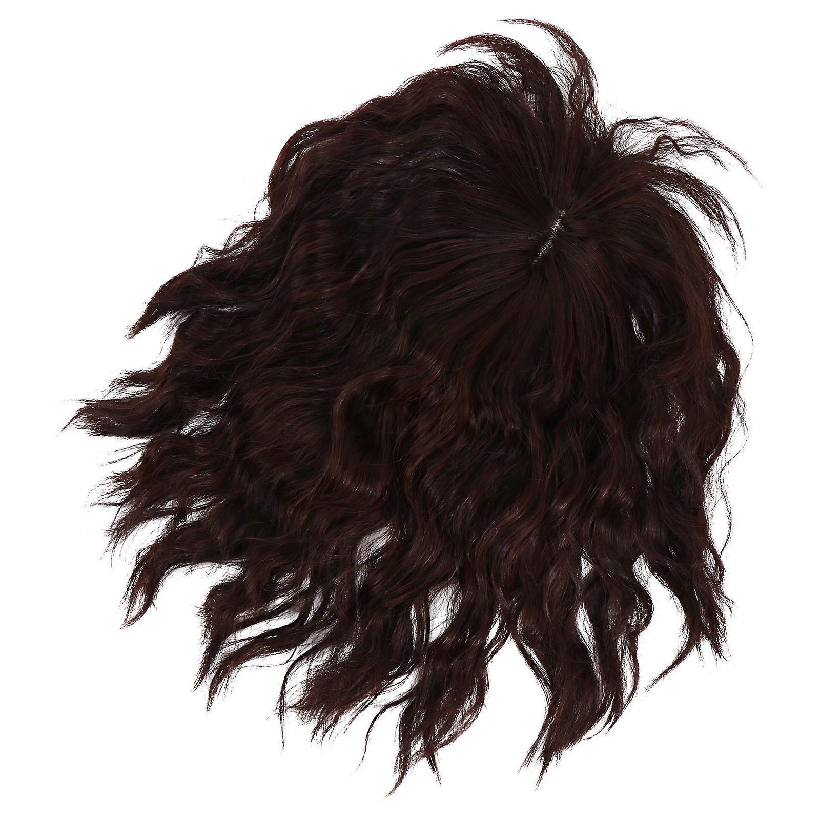 Hair Bangs for Women Coffee Color Synthetic Material Easy to Use for Daily and Party Styles
