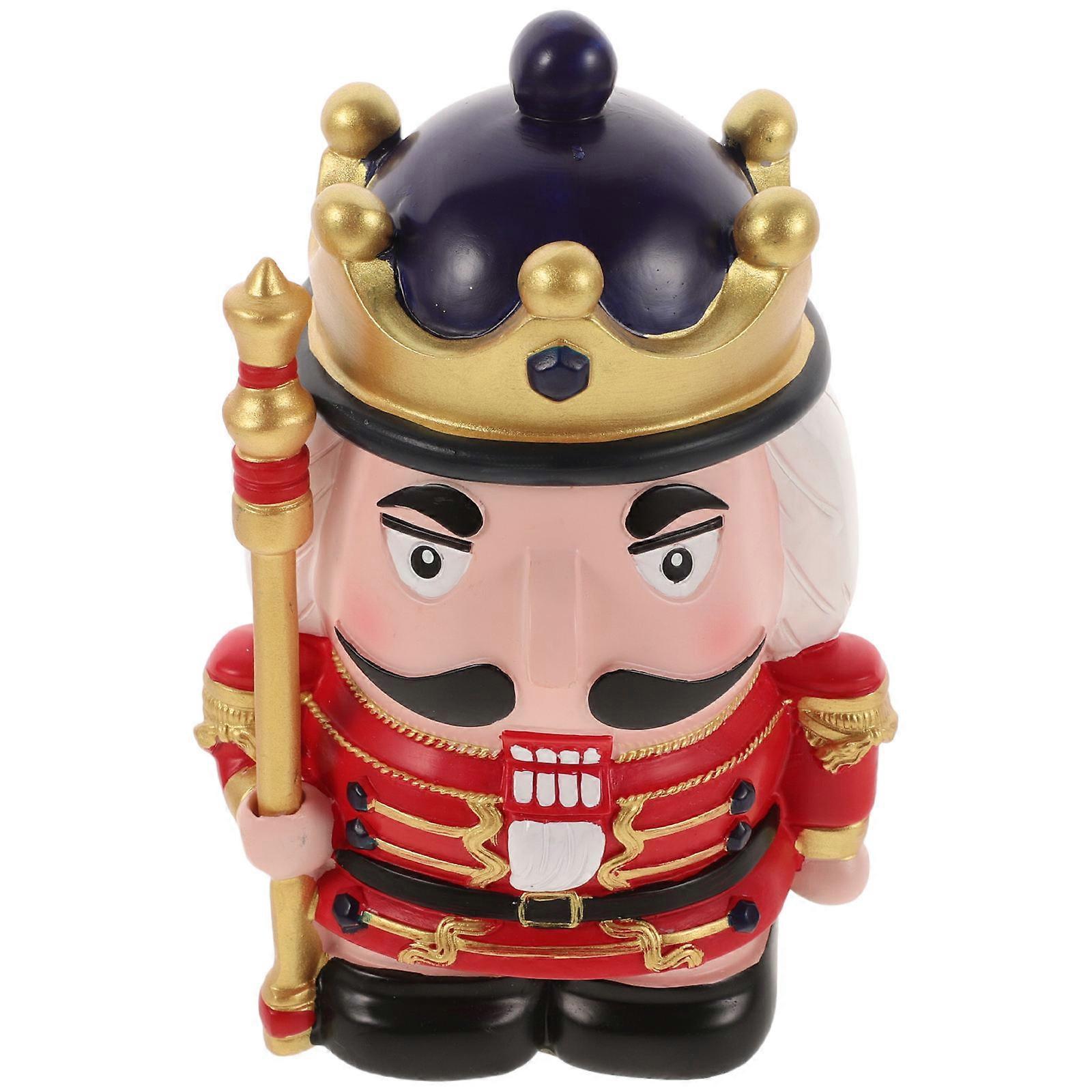 Nutcracker Coin Holder For Birthday Gift With Multi Colored Resin Build For 1Set