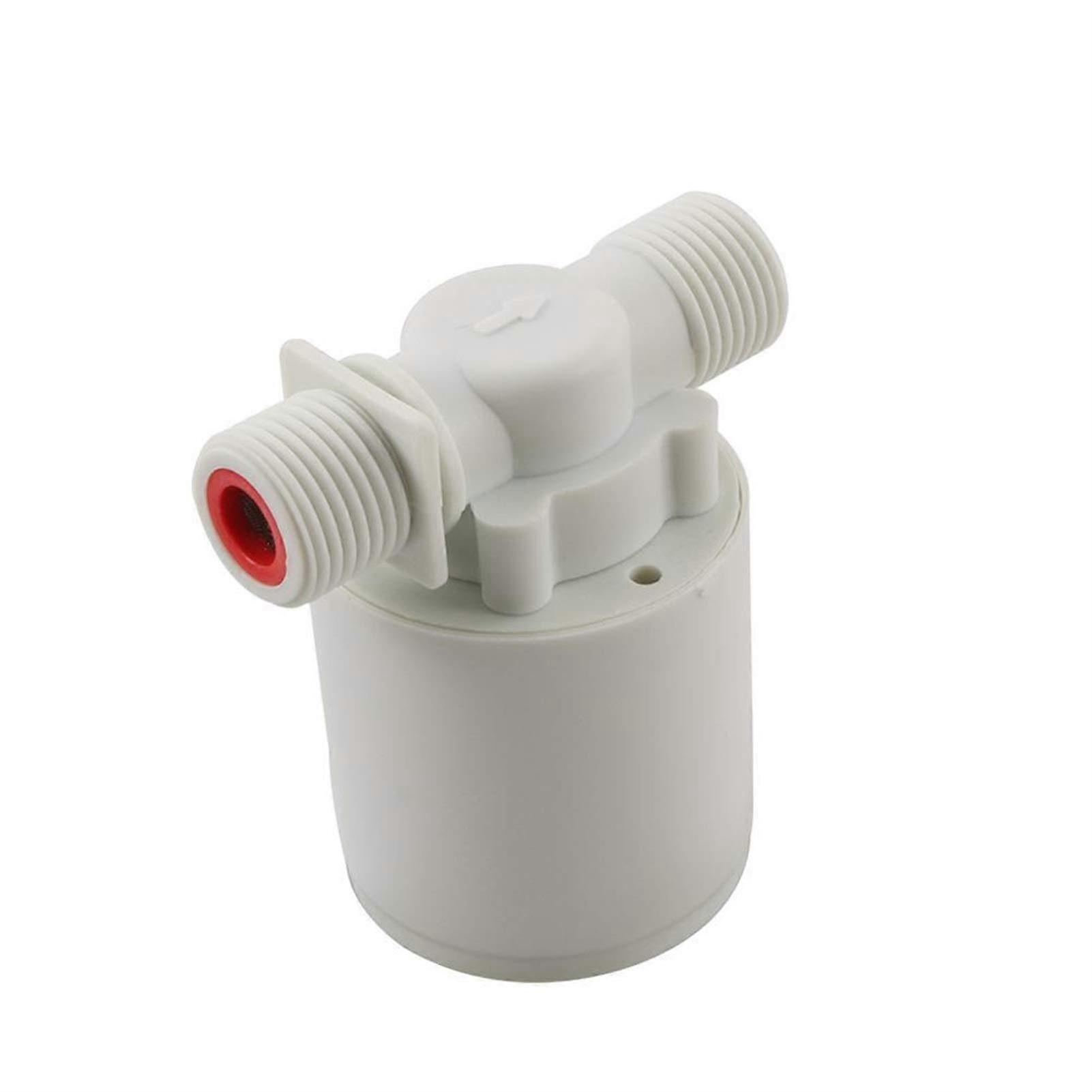 Schlauchanschlussbeschlaege 1/2 Inch Automatic Water Level Valve, Floating Ball, Tank In/Out, Hose Conn., Color Straight