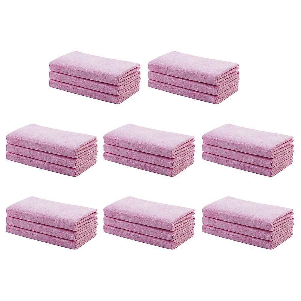 Multi-functional Dish Washing Towels 24Pcs Coconut Shell Dishcloths 30x30cm Pink Non-scratch Designed For Kitchen Cleaning