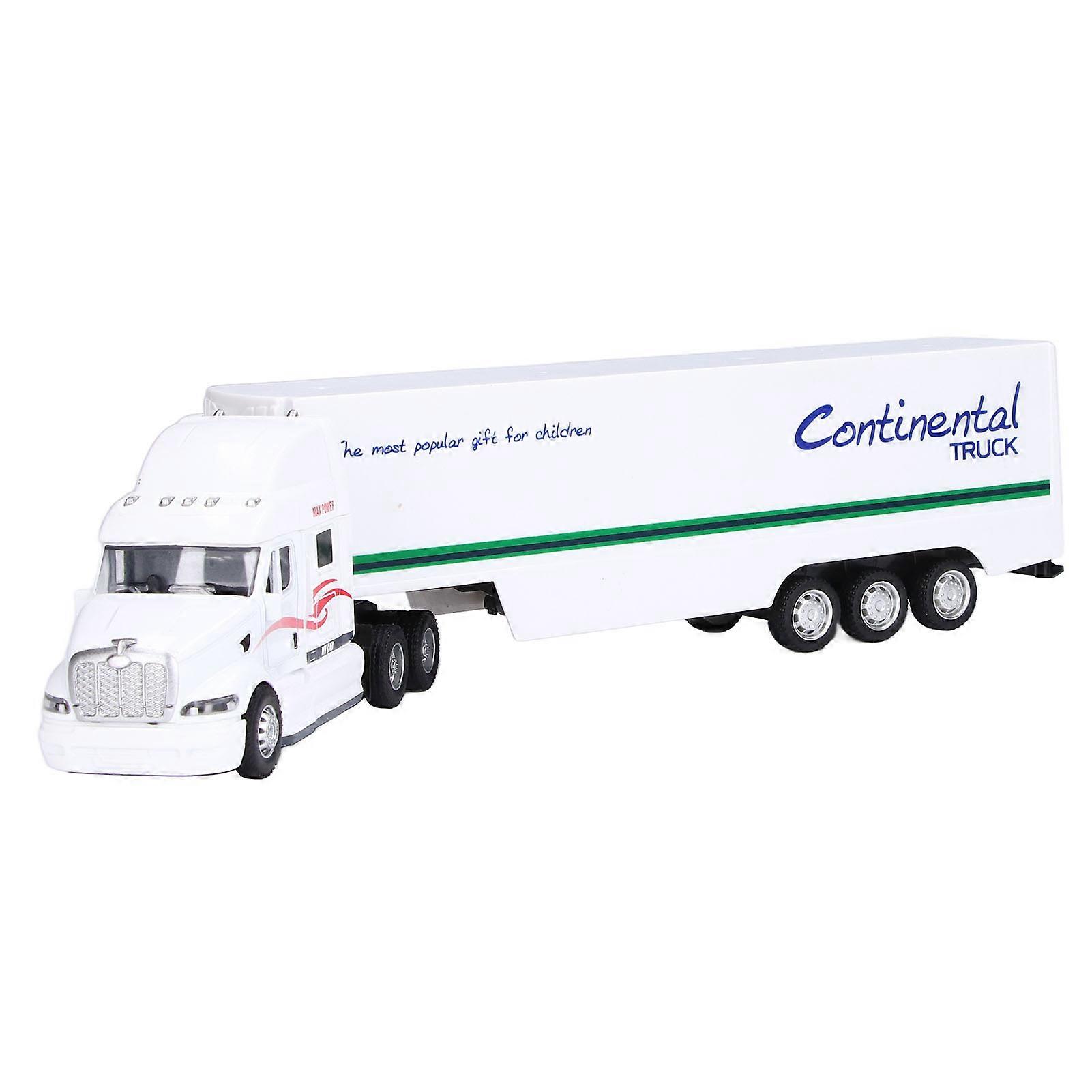 Container Truck Toy 1/48 Scale Alloy Simulated Mini Transport Vehicle Model for 3 Years Old Above