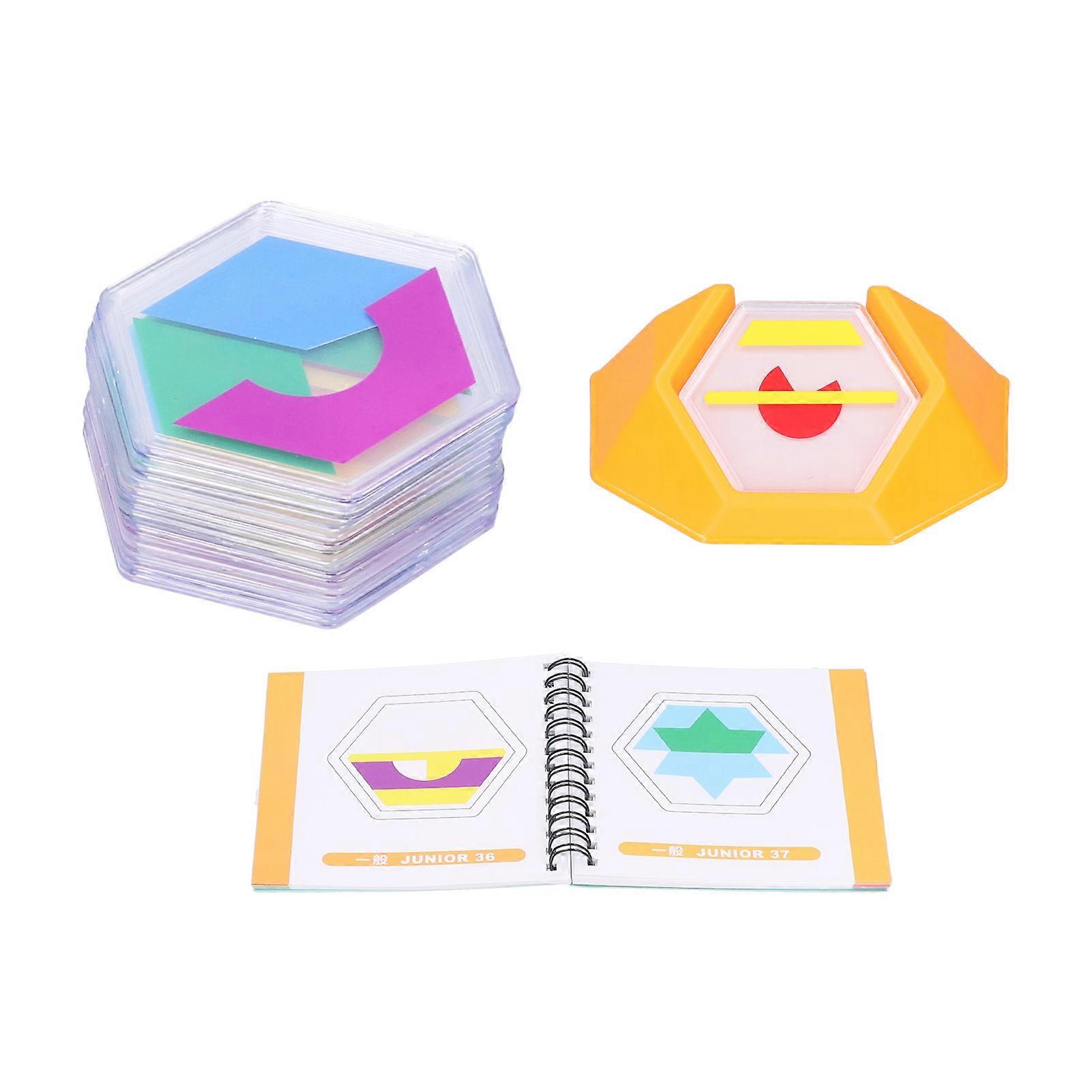 Color Code Puzzle Games Smart Color Brain Games Building Tangram Board Puzzle ToyColorful High Version