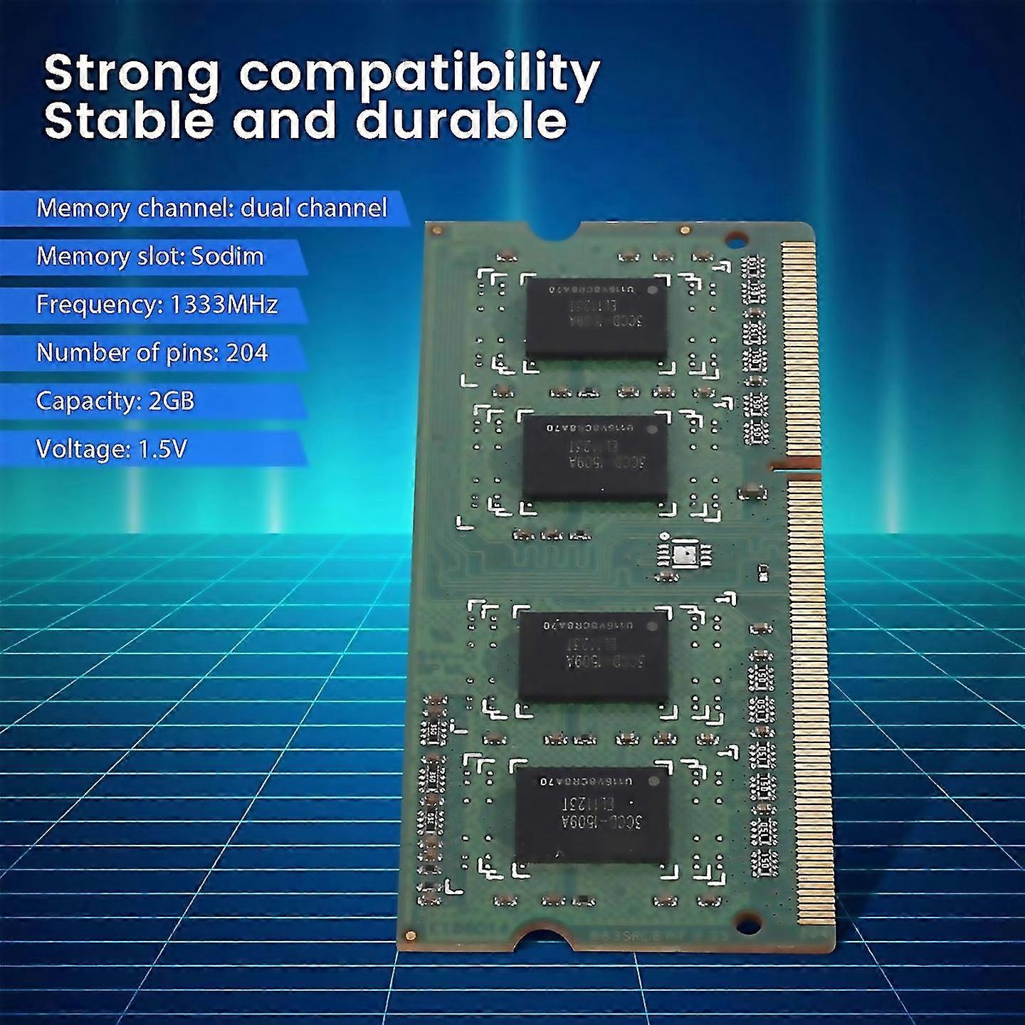 Ddr3 2gb Sodimm Ram Memory 204pin 15v Laptop Memory Modules