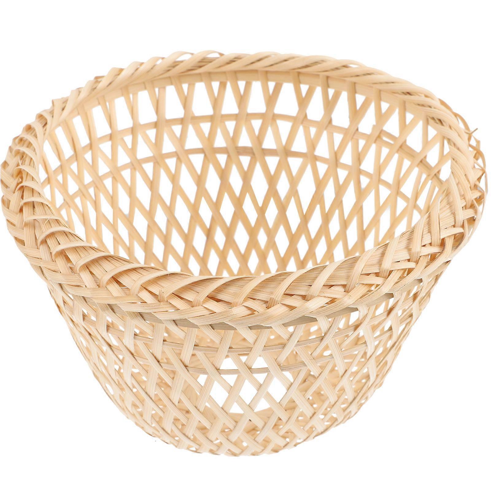 Bamboo Weaving Lampshade Barrel Shape Lamp Shade For Hotel Decoration 1Set