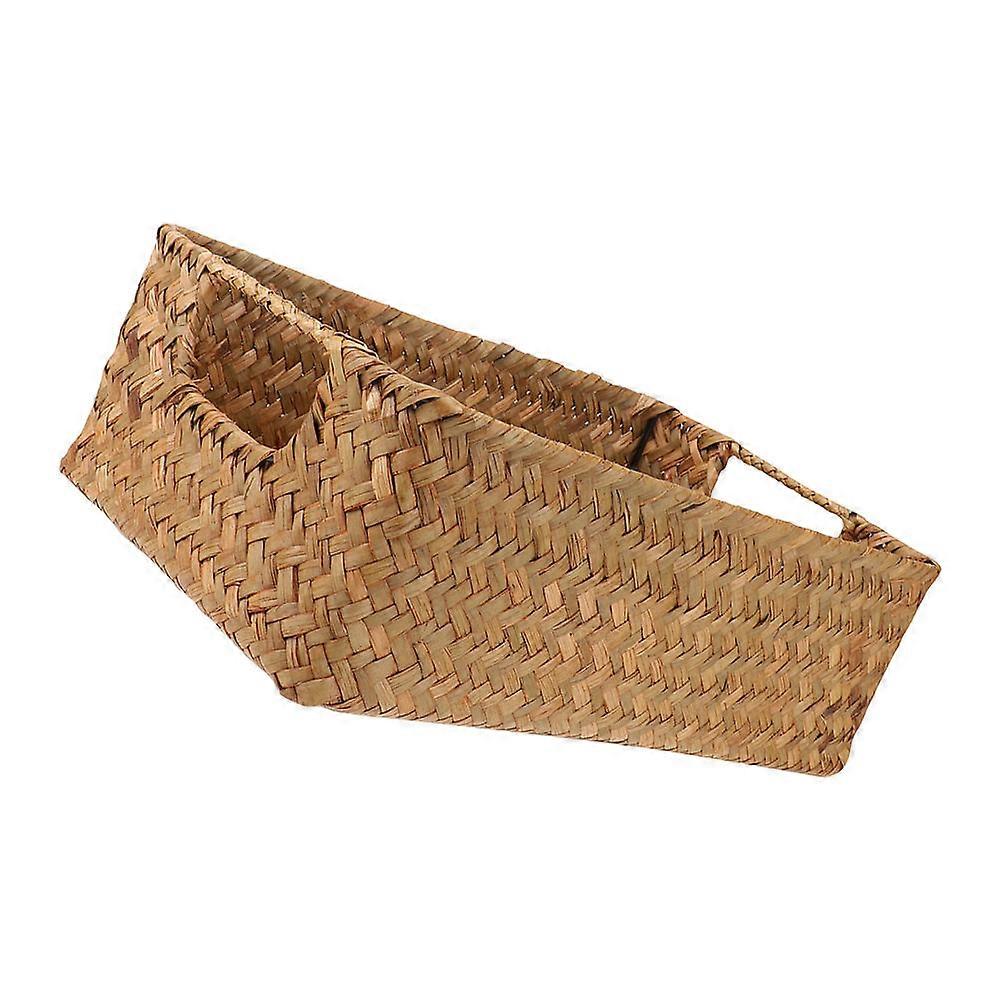 Straw Baskets Decor And For Decorators Storage Yellow 1Pack