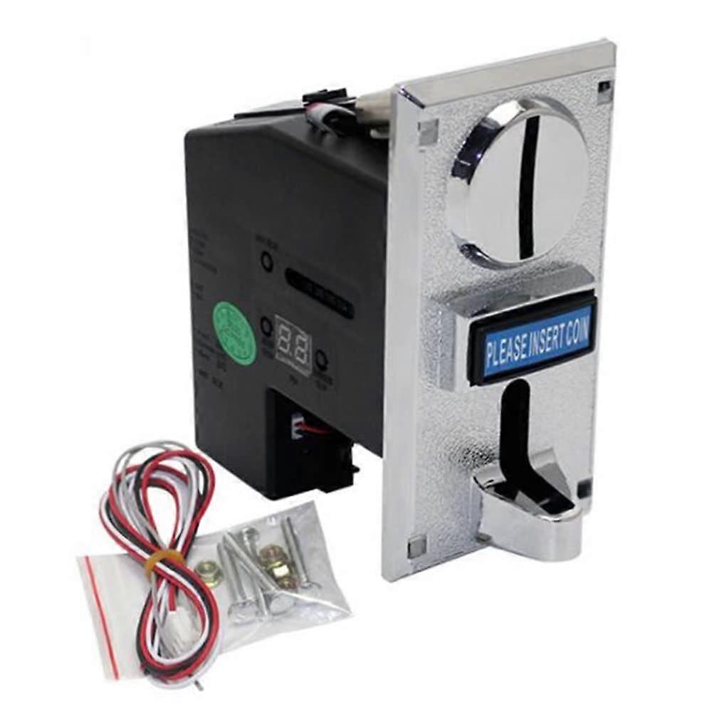 Programmable Plastic Multi Coin Acceptor, Electronic Roll Down Coin Acceptor, Dial Mechanism, Side Coin Selector