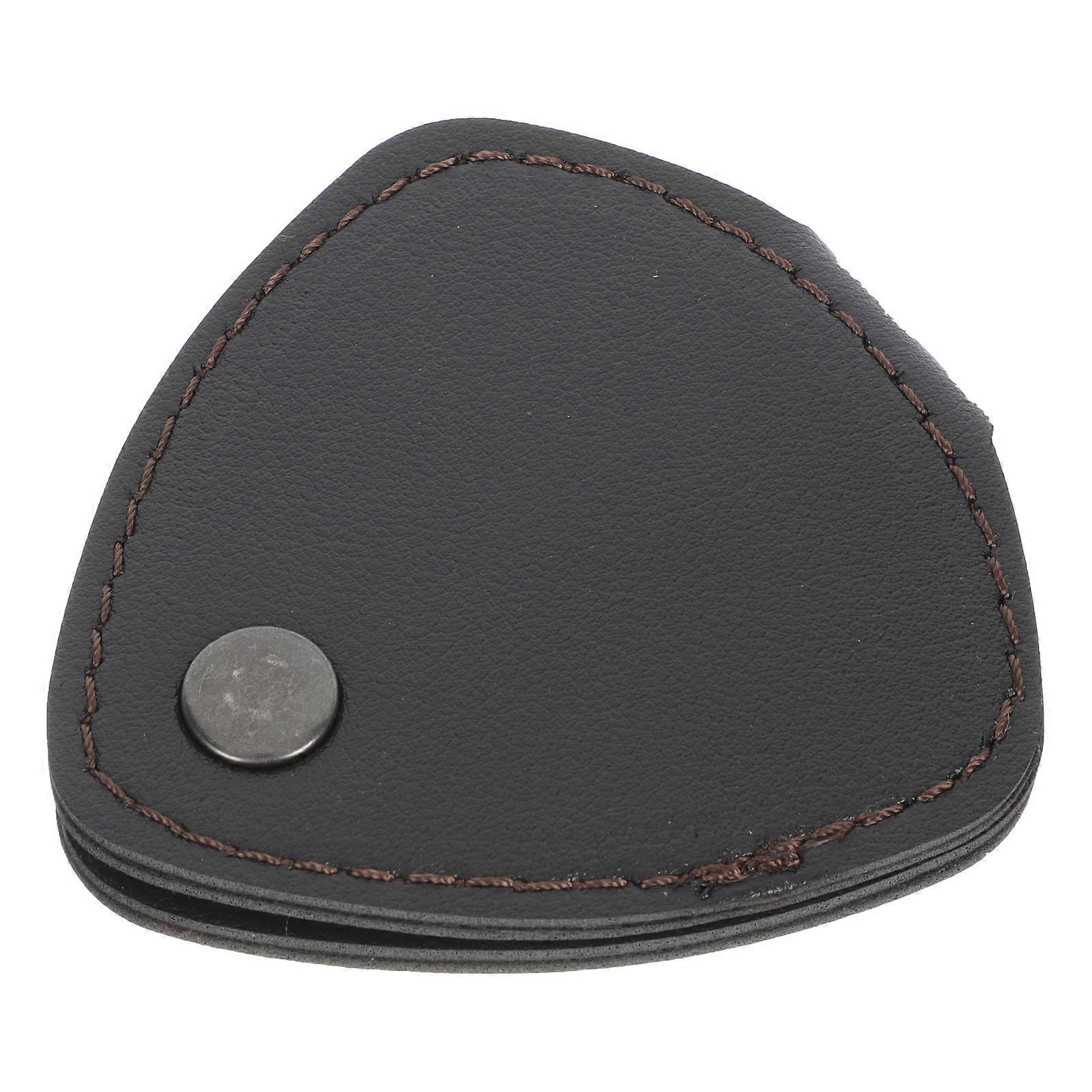 Black Guitar Pick Storage Bag Made of Synthetic Material Practical Portable for Guitar Plectrums
