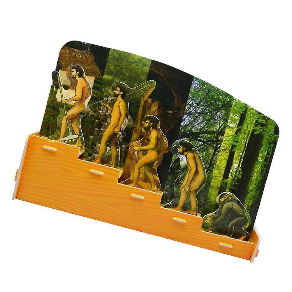 Human Evolution Model Jigsaw Puzzle Educational DIY Plaything for Multi Cognitive Learning at Home and School