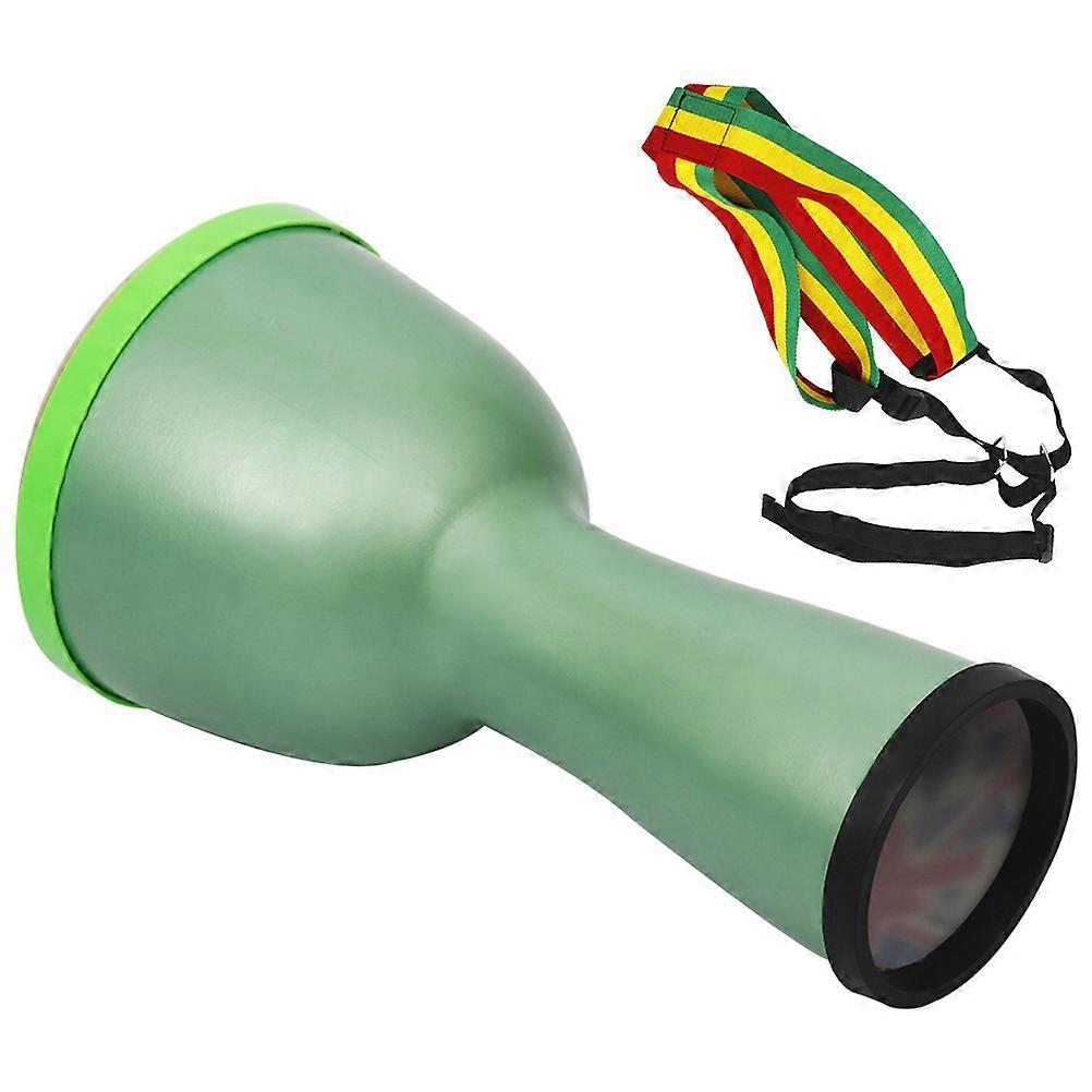 Green African Drum for Kids Lightweight Percussion Instrument ABS for Music Performance 10 Inch