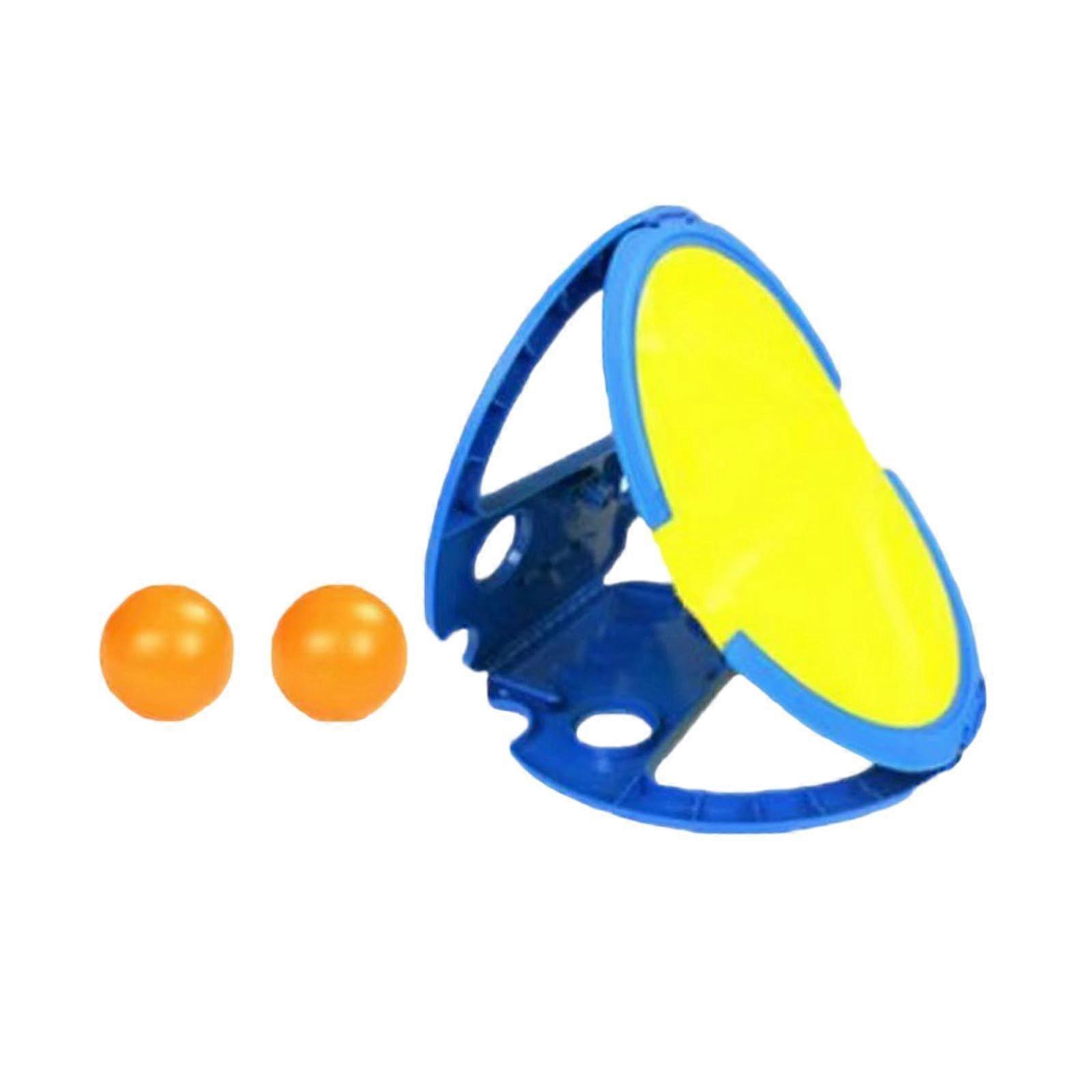 Children's Hand Catch Ball Bat Game Set Throw and Catch Ball for Kids to Play Yard Party Favors Parents Child, Blue'