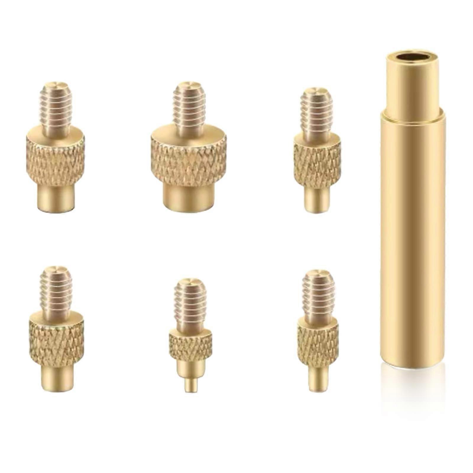 Soldering Iron Melting Aid Set For Thread Inserts M2-M8, 6-Piece Universal 936 Tips, 3D Printer Accessories Compatible