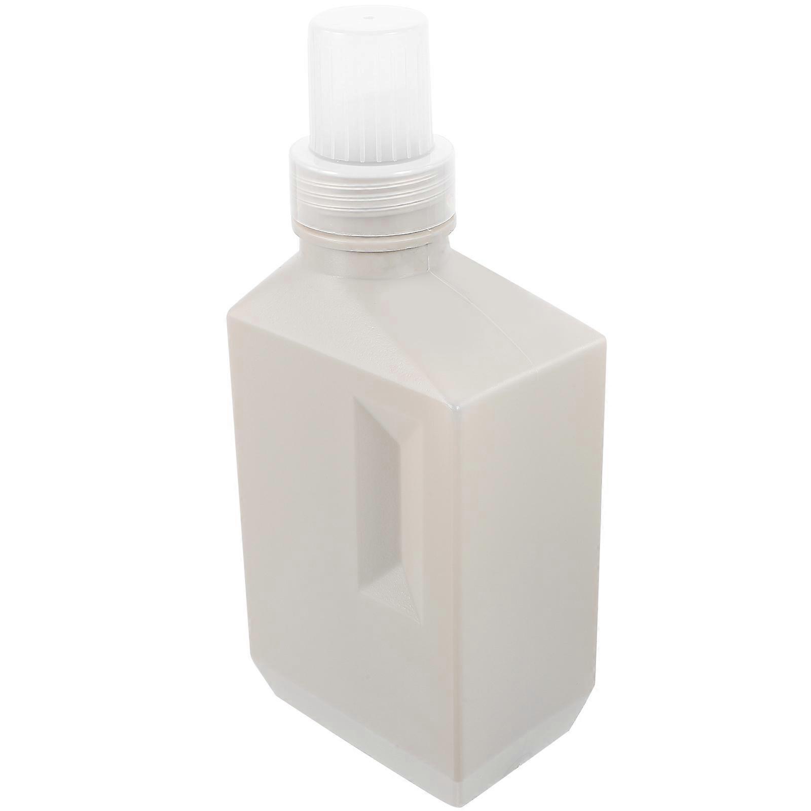 HDPE Reusable Shampoo Dispenser Container For Hygiene Products Storage Light Grey With Refillable 1Pack