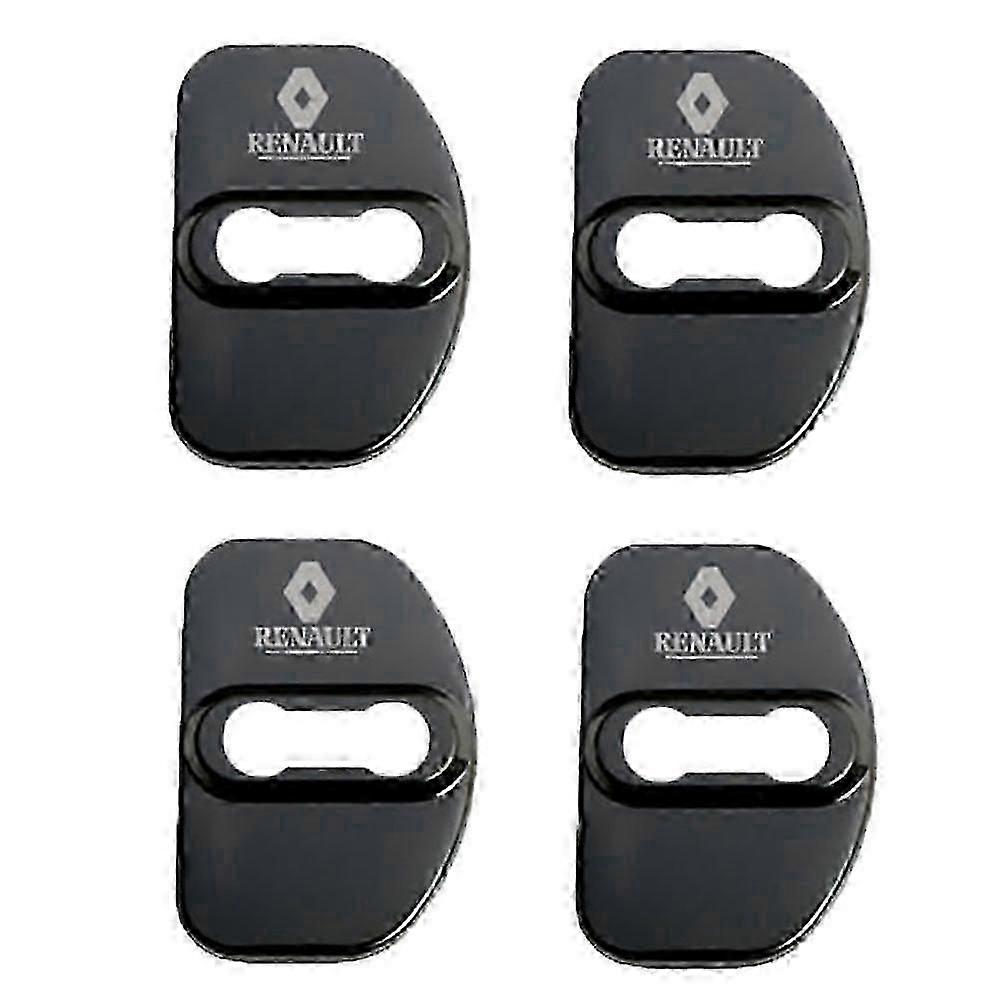 4個ステンレススチールカードアロック保護カバー装飾ルノーメガーヌ2 3 mengxi