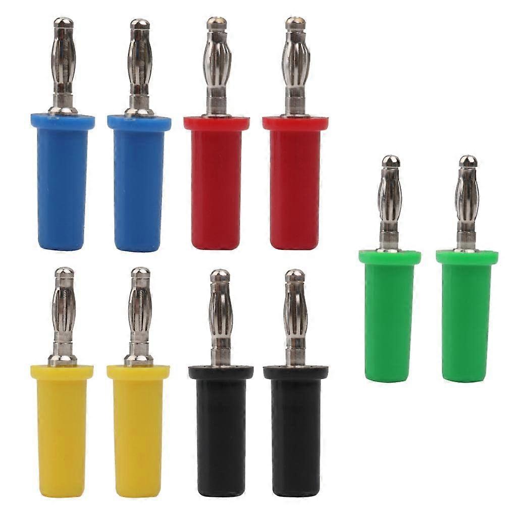 10 x 4mm Banana Plugs For High Voltage Speaker, 4mm Banana Plug Connectors, 10-Pack