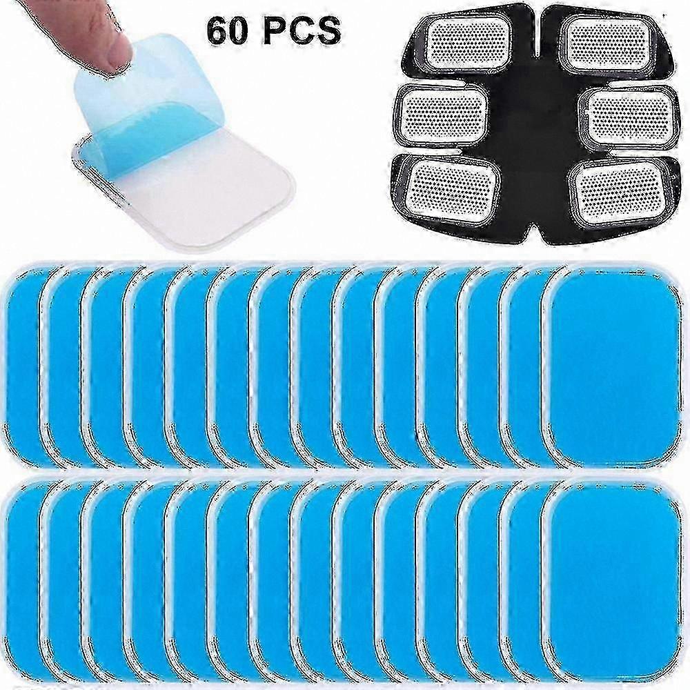 60 Count Electrode Gel Pads Replacement for Muscle Stimulation Devices