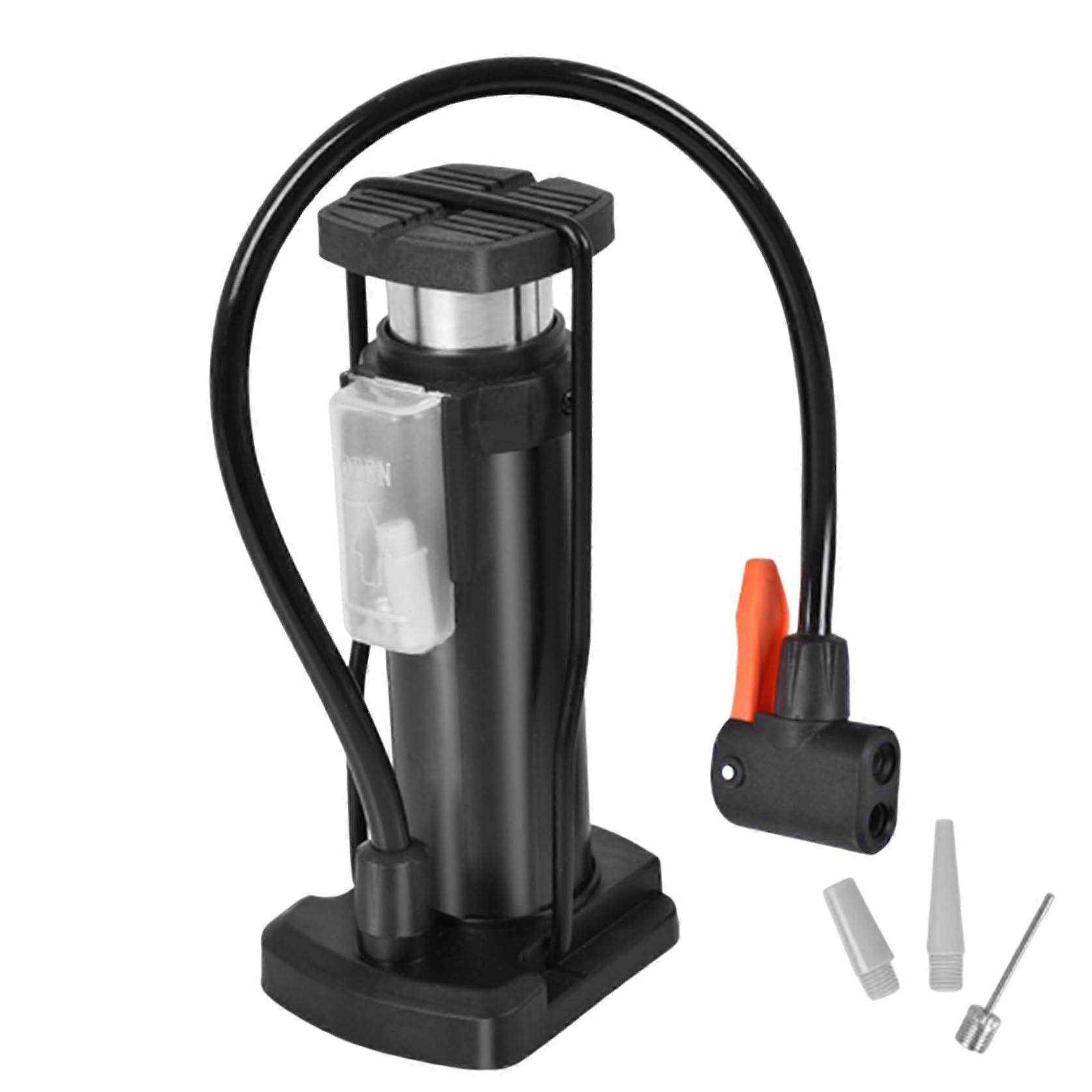 Mini Bicycle Pump with Dual American and French Valve, Compact Portable Tyre Inflator for Road and Mountain Bikes