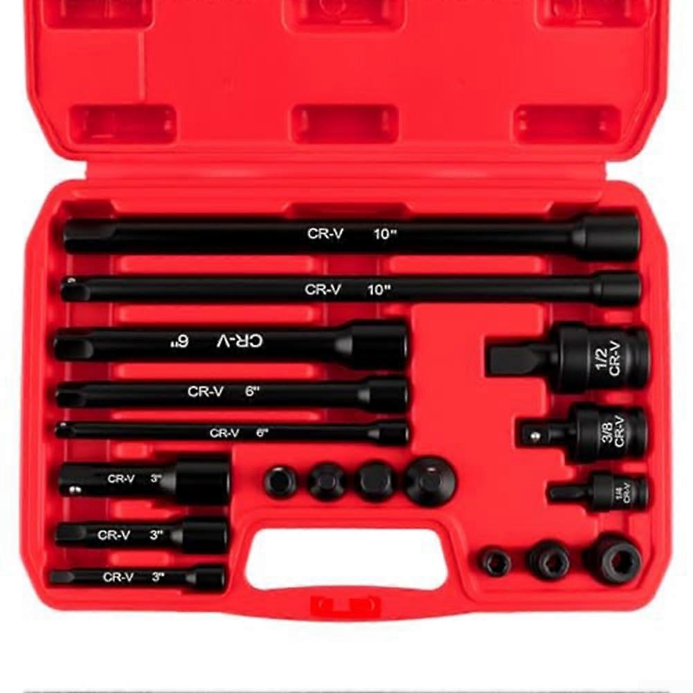 Professional 18piece socket wrench set with heattreated chrome vanadium steel and plastic storage case with oilresistant compartments.