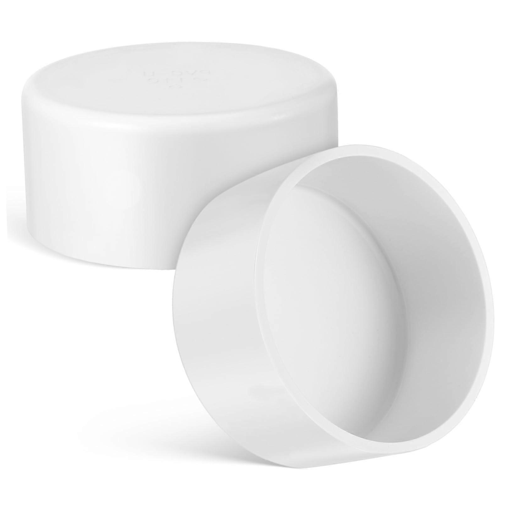 2pcs PVC Pipe End Caps for Drainage Plumbing Systems Leak Fittings
