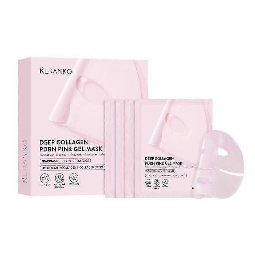 Deep Collagen PDRN Pink Gel Mask, Moisturizing Overnight Collagen Face Mask For Glass Glow Skin, Deep Hydrating,Lifting & Firming,Restoring Skin Elast