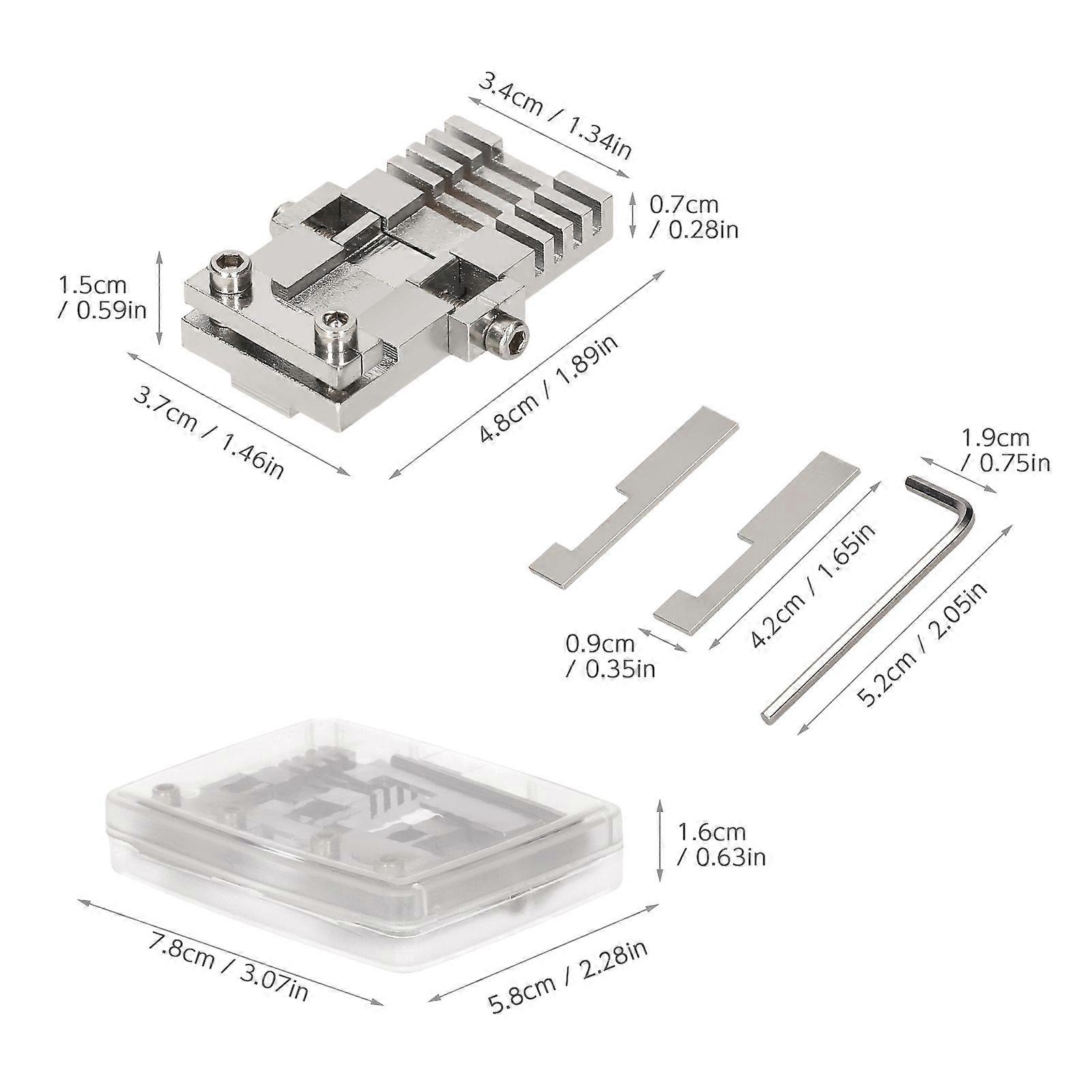 Key Cutting Machine Accessories Universal Key Clamping Fixture with Storage Box Multifunction General Key Fixtures for Key Cutting Machines