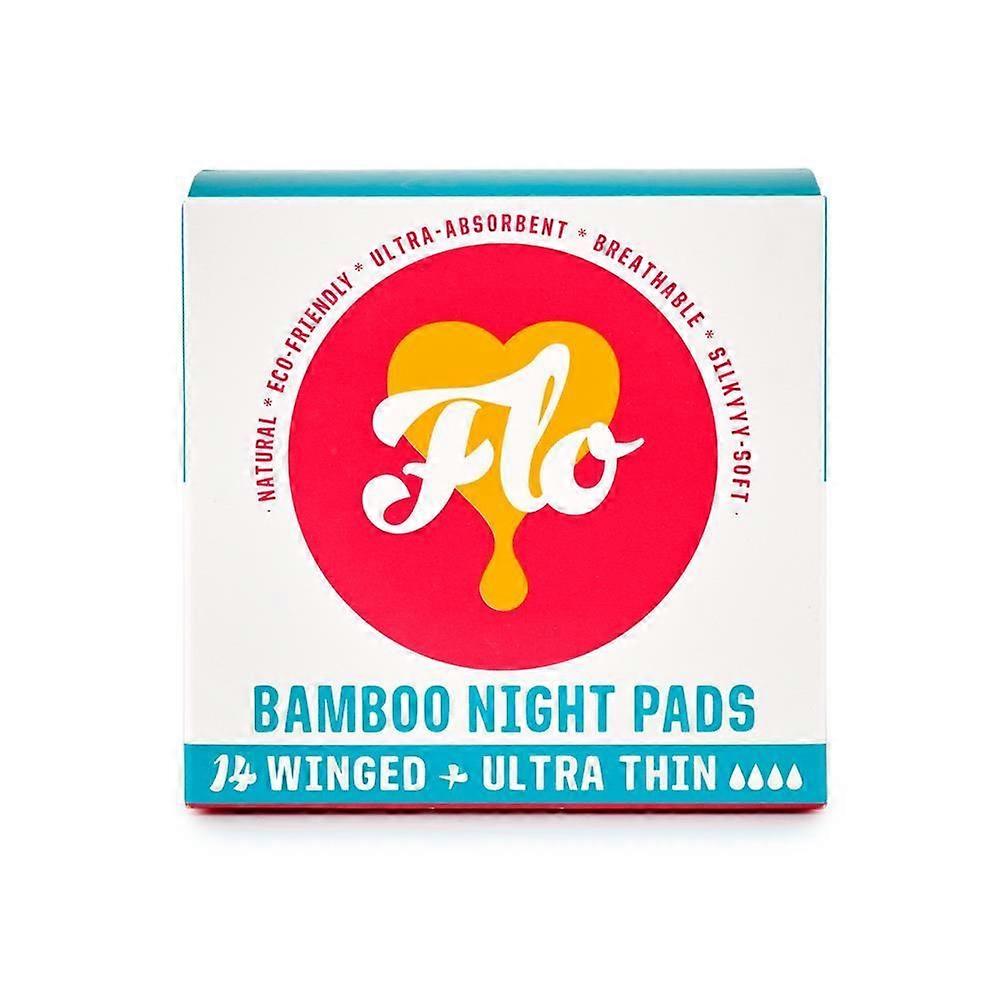 Here We Flo Bamboo Night Pad Pack (14pads) - 3 Pack
