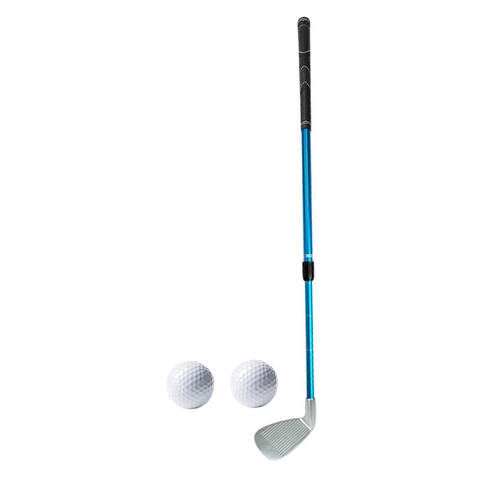 Adjustable Golf Practice 36' Length Oversized Head Sturdy Rubber Grip Multipurpose with 2 Balls Portable Aluminum Blue Ref: 4812
