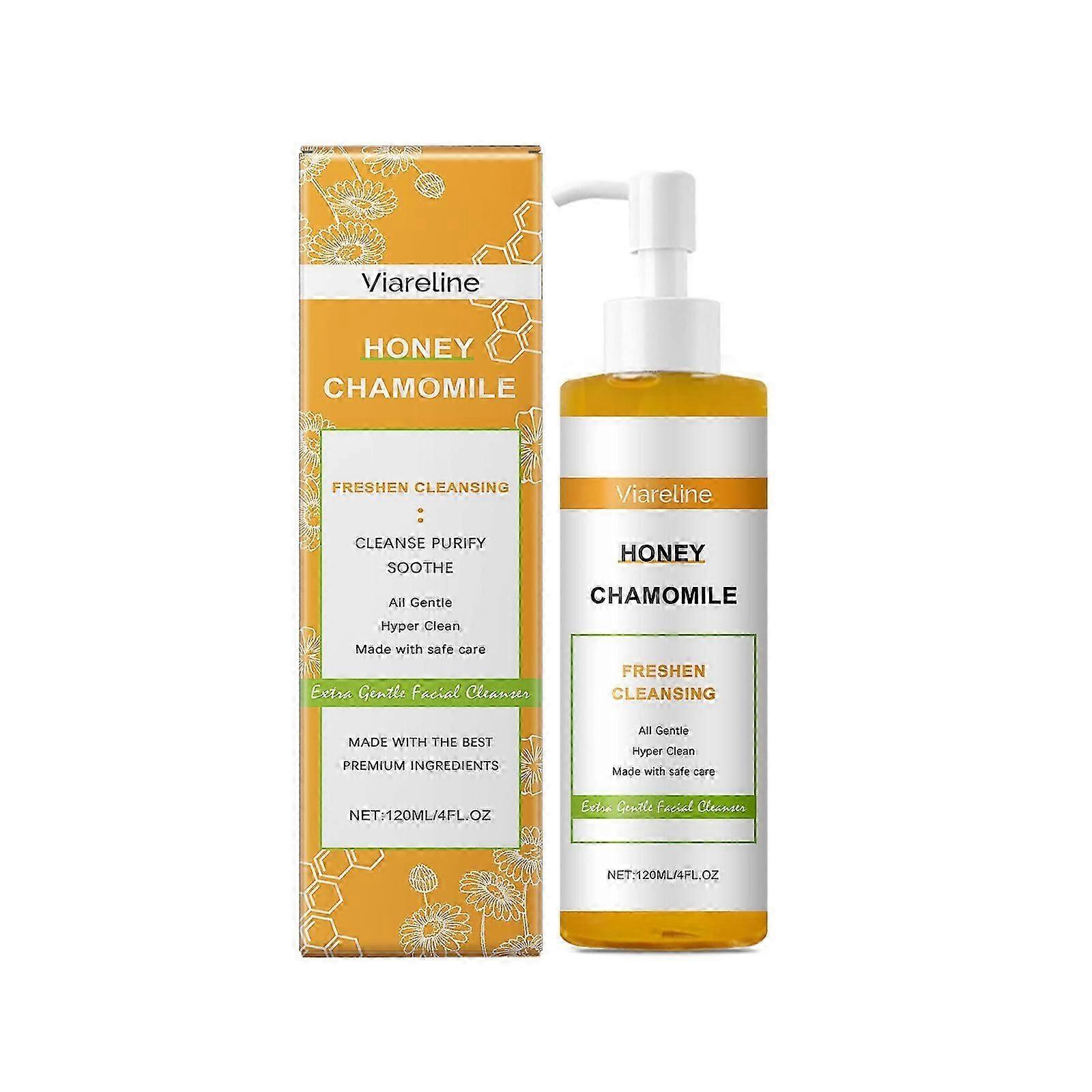 Viareline Chamomile Moisturizing Cleanser Gently Cleanses Pores, Refreshing Cleansing, Deep Hydrating and Moisturizing