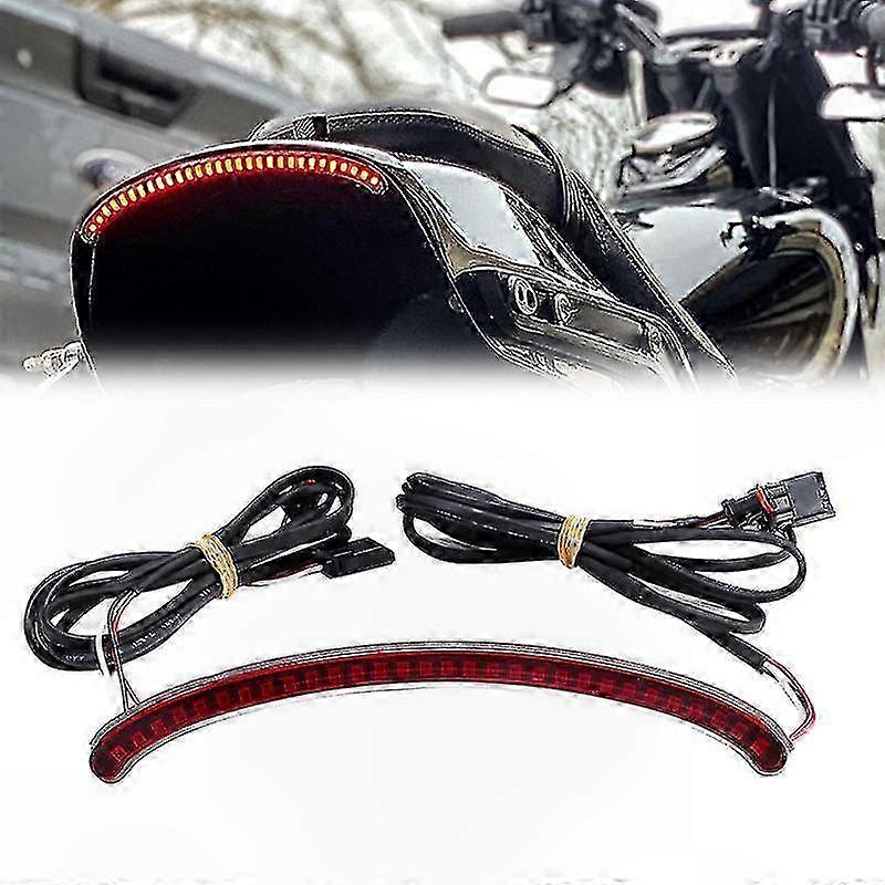 Universal Motorcycle LED Tail Light Brake Lamp for Cruiser Bikes 2018-Up