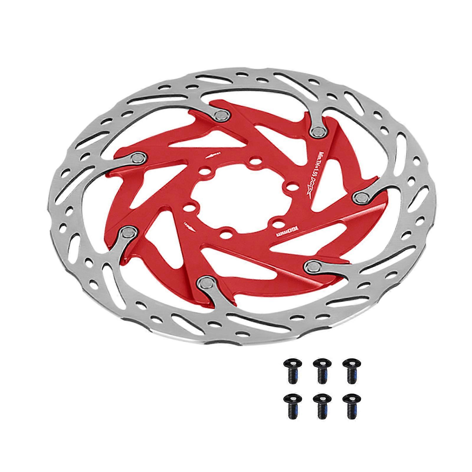 Keskuslukittavat pyörän jarrulevyt 160mm maastopyörät Hydrauliset levyjarruroottorit Vaihto Centerlock Levyroottorit punainen