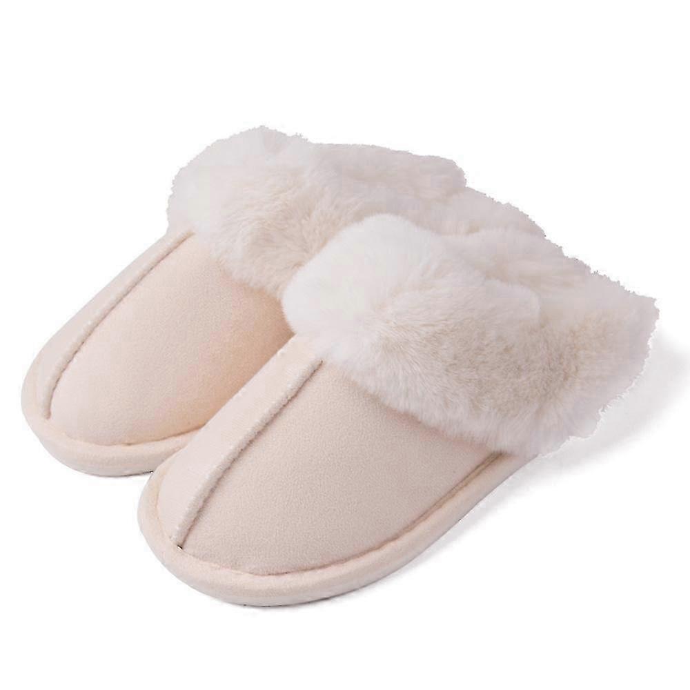 Women's Fuzzy Memory Foam Slippers Fluffy Winter House Shoes