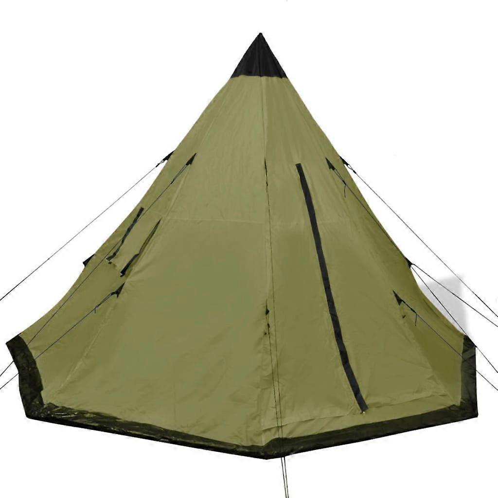 4 person tent green