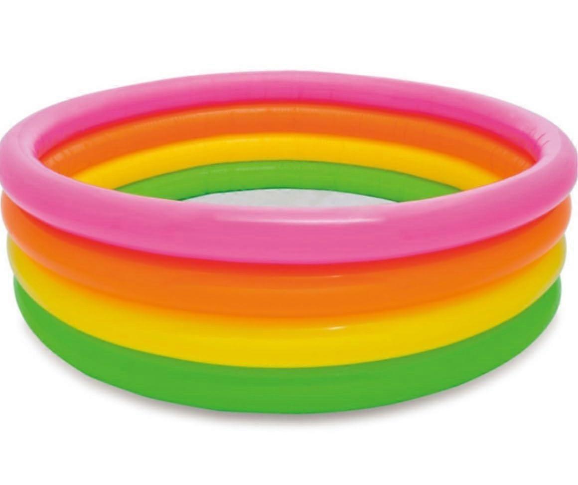 Family Pool Inflatable Garden Pool 168x46cm Quick Set Blow Up Pool for Family Water Parties