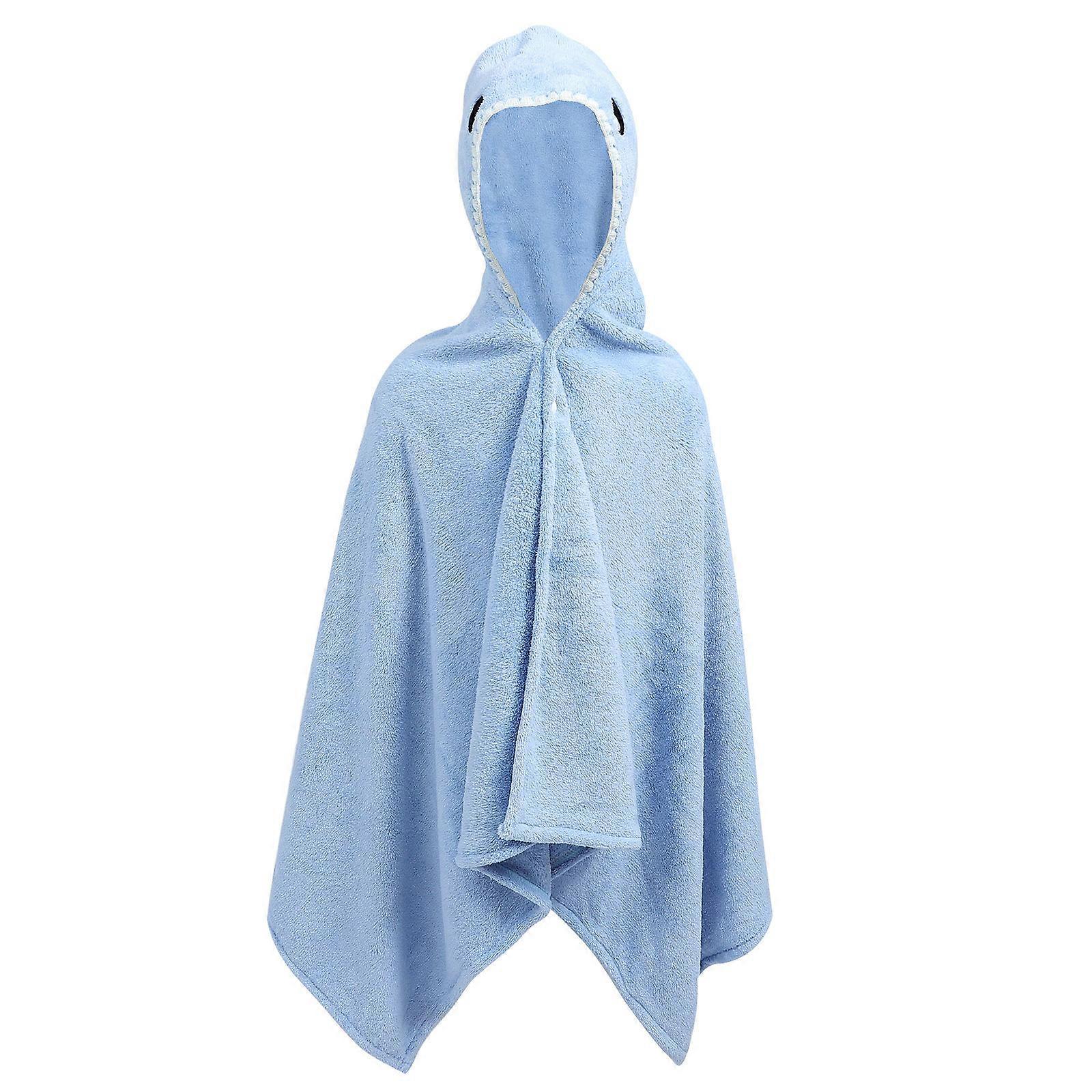 Hooded Towel For Kids Bath Time Cartoon Coral Fleece With 140X70cm Breathable 1Set