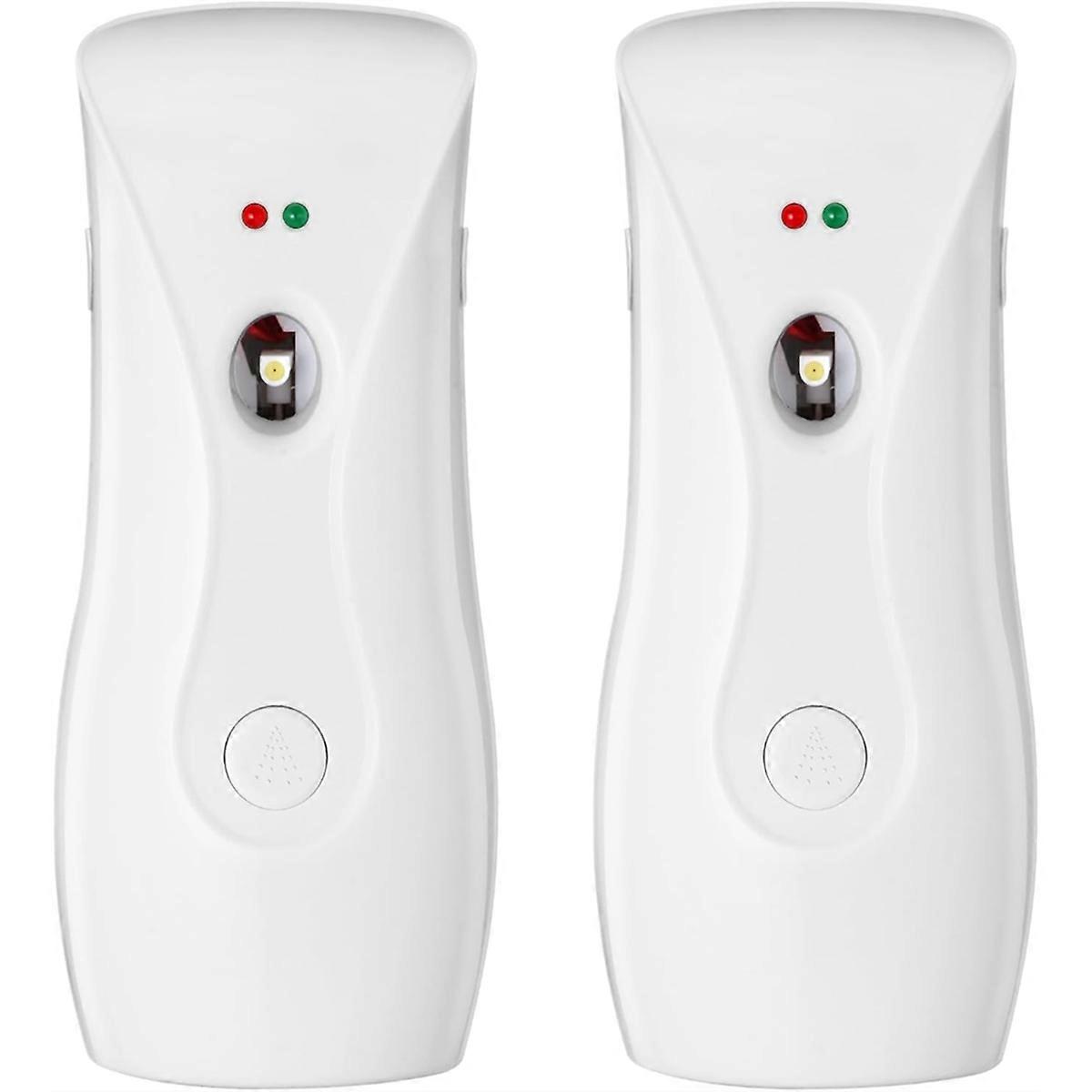 Automatic Air Freshener Dispensers (2Pack), Aerosol Spraying Machines, Wall Mounted or Freestanding, Adjustable Timer