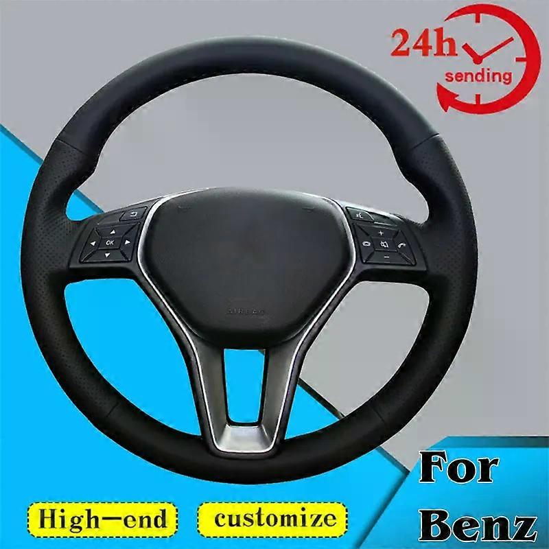 Custom Car Steering Wheel Braid Cover Non-slip 100% Suitable for Mercedes Benz E200L gla cla gle c200l C200 C250 C300 Car Accessories