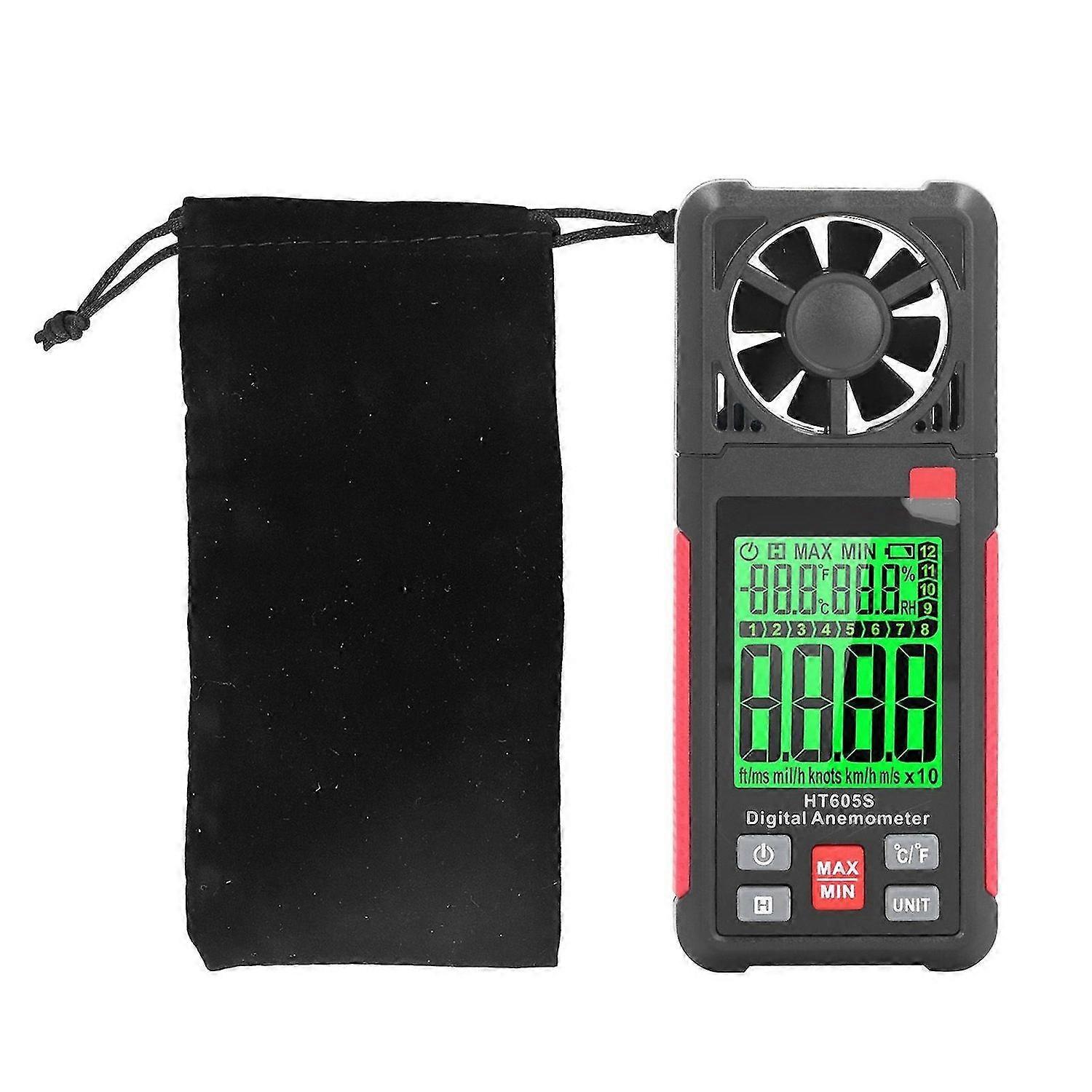 High quality HT605S Portable Handheld Anemometer High Precision Thermal Wind