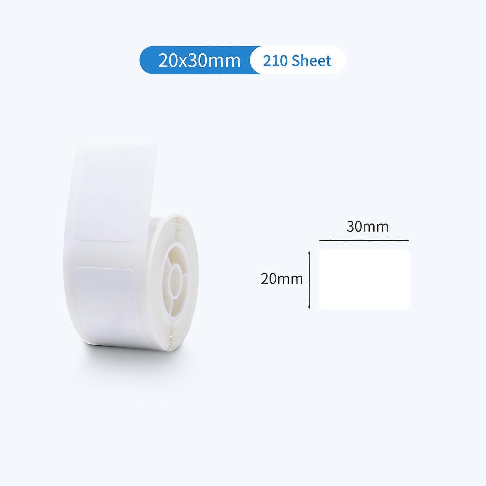 Thermal Cable Label Paper Roll for D101 Printer 20x30mm White 210sheets