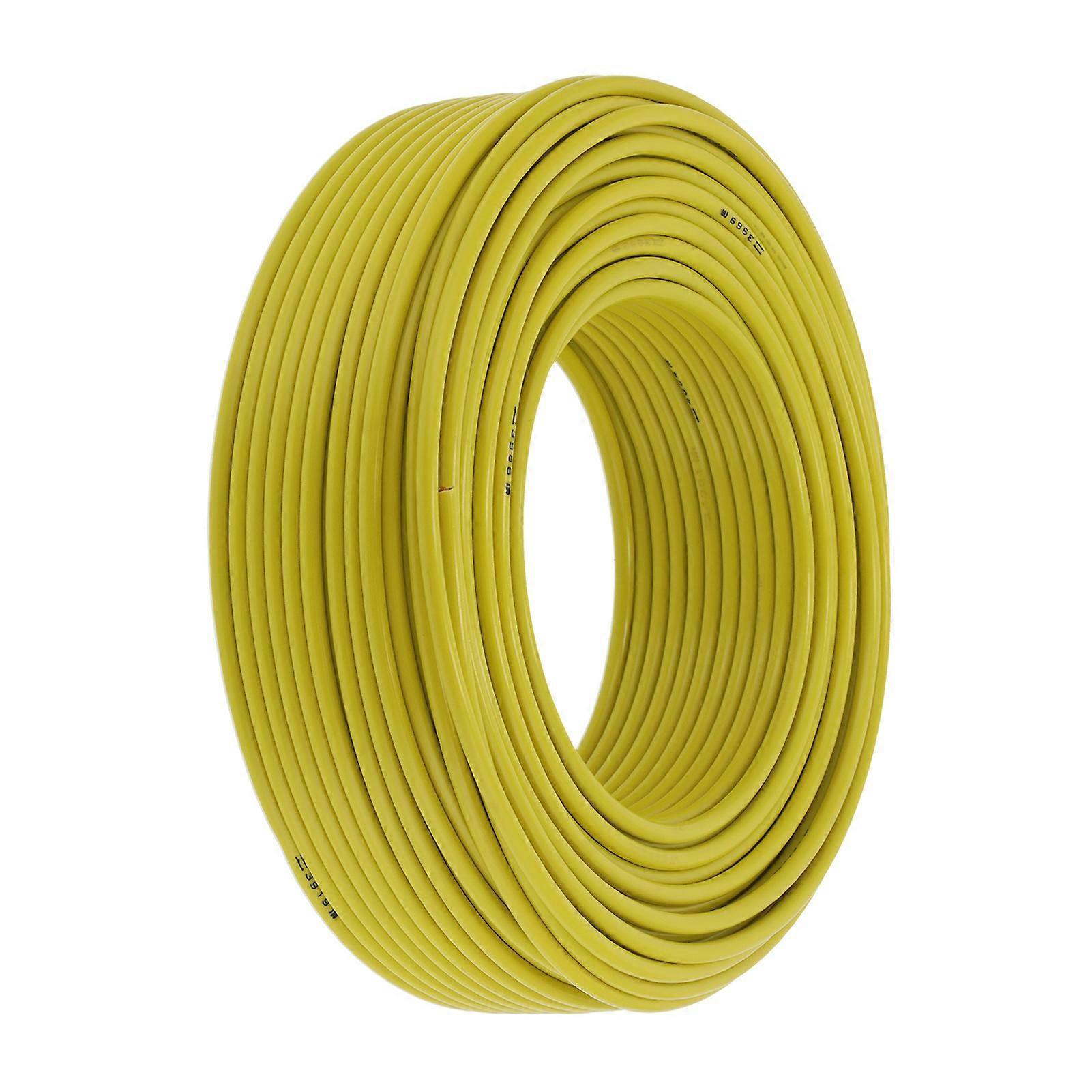 BVV-1x10 7-Core Copper Electrical Wire PVC Sheathed 100m Yellow