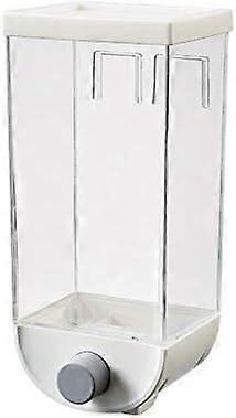 Cereal Dispenser Wall Mounted Large Capacity Grain Storage Container With Sealed Lid For Rice And Grains One Color