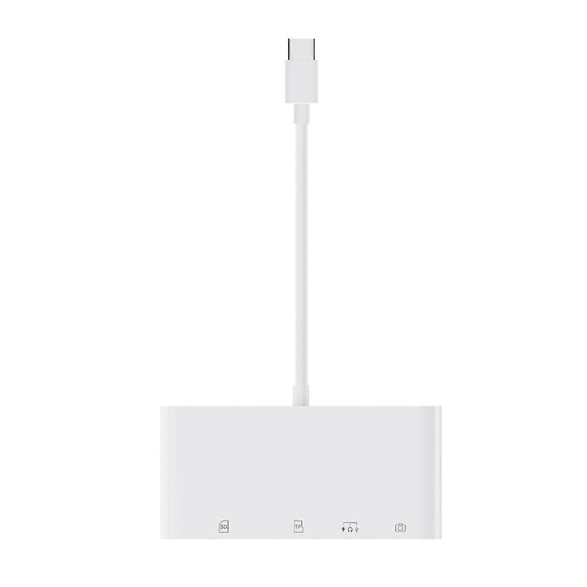 5 in 1 Smart Card Reader Type C to SD TF Card Memory Reader Flash Drive OTG Adapter USB 2.0 TYPE-C Card Reader