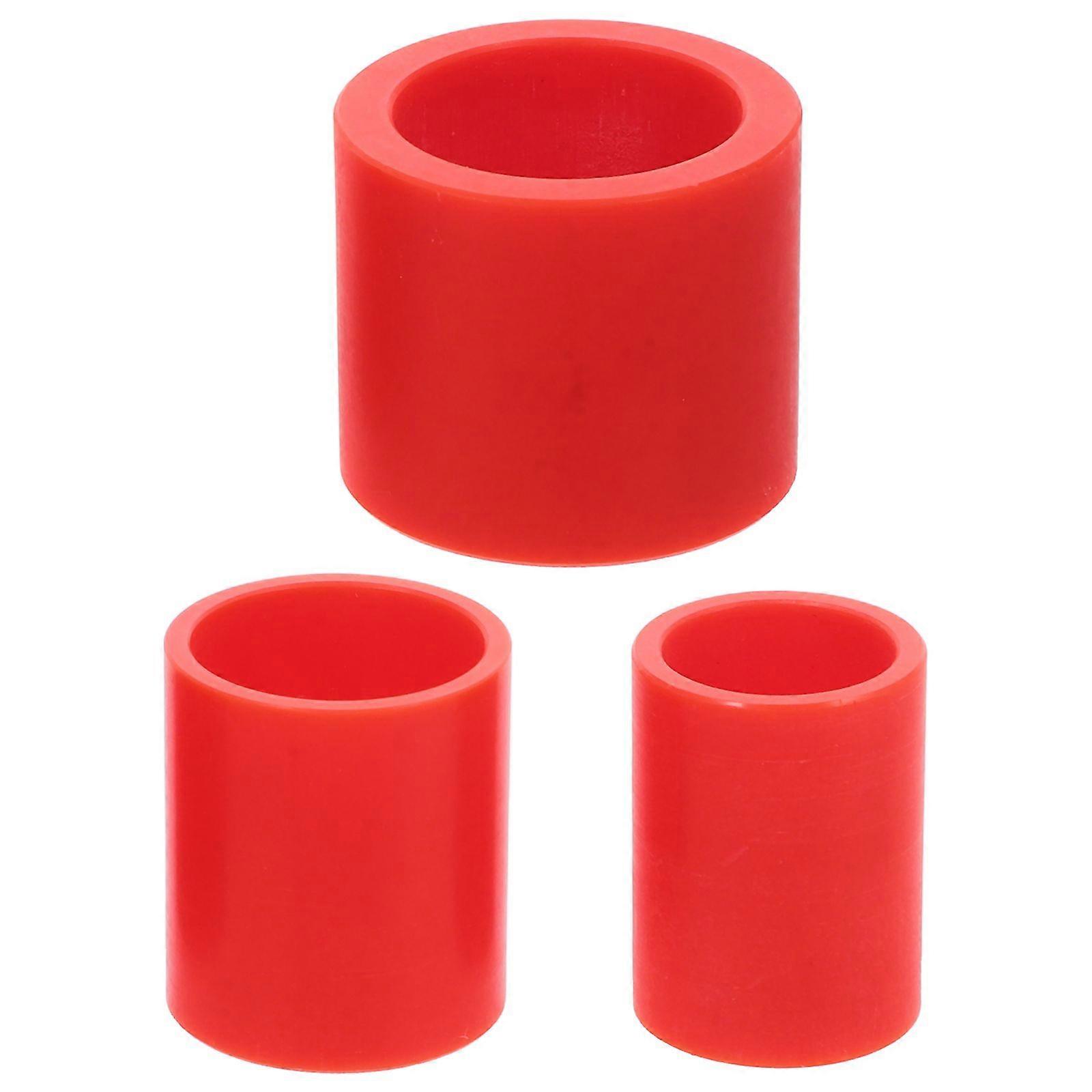 3pcs Thick Reducing Bushing Adapters 25.4/19/16 To 12.7 Plastic Reducer For Bench Grinding Sanding Wheels Durable Wheel Reducer Adapter