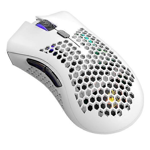 Mouse da gioco ricaricabile mouse wireless (bianco)