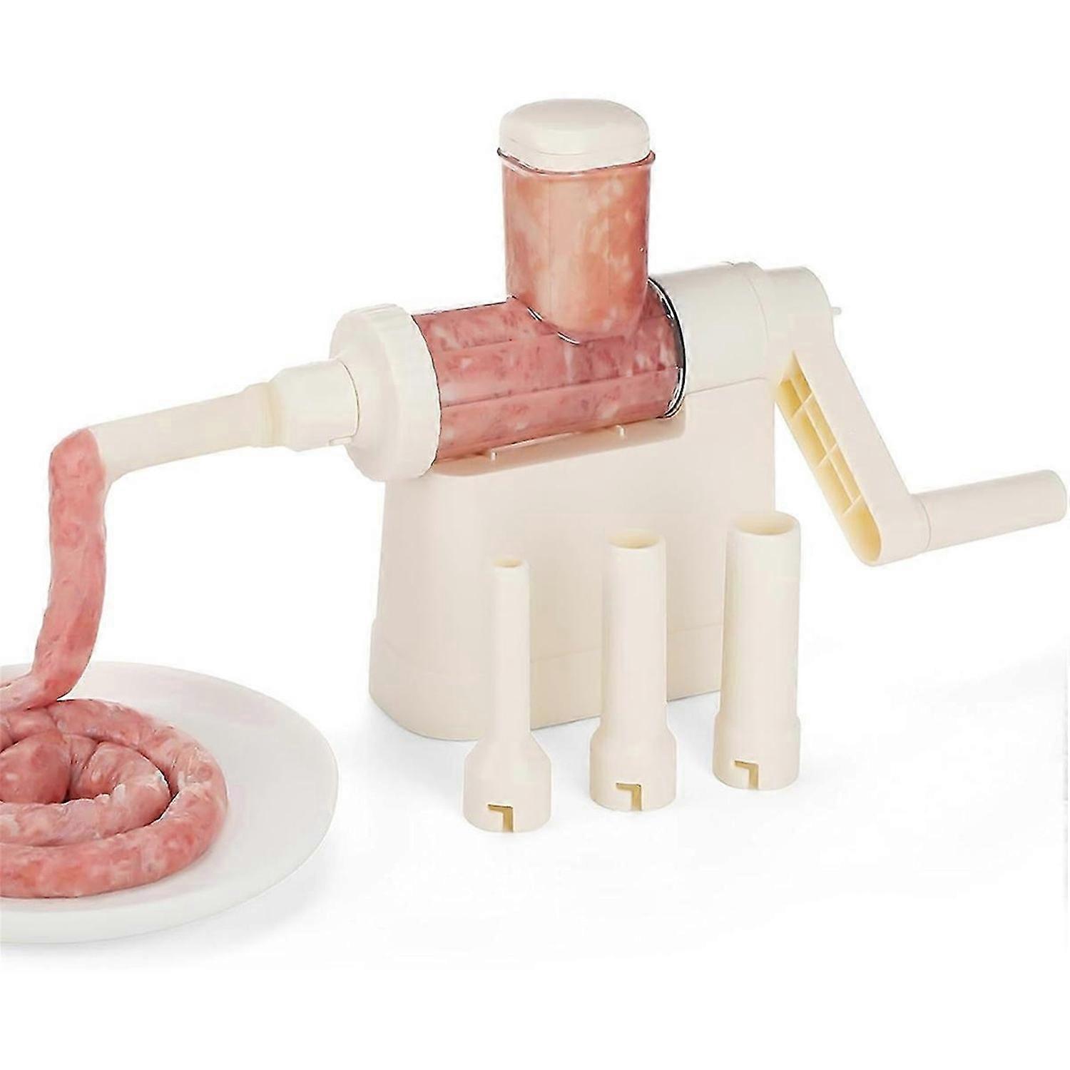 Sausage Stuffer Machine Homemade Manual Sausage Maker Meat Grinder Stuffing Maker Filling Machine with 4 Stuffing Tubes