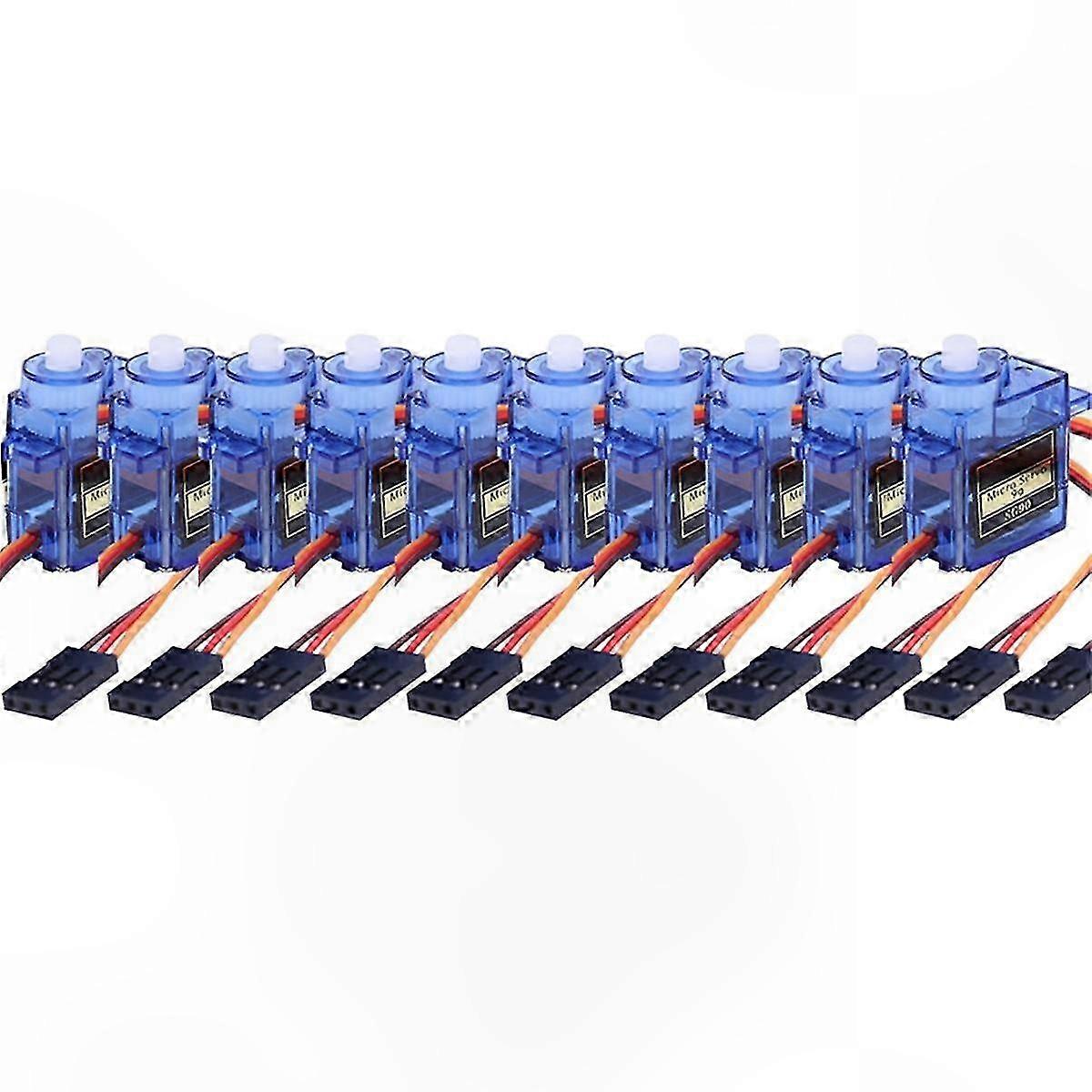 10 Pack Mini Servo Motors 9G for RC Planes Helicopters Robotics Arms Control Systems Air Applications